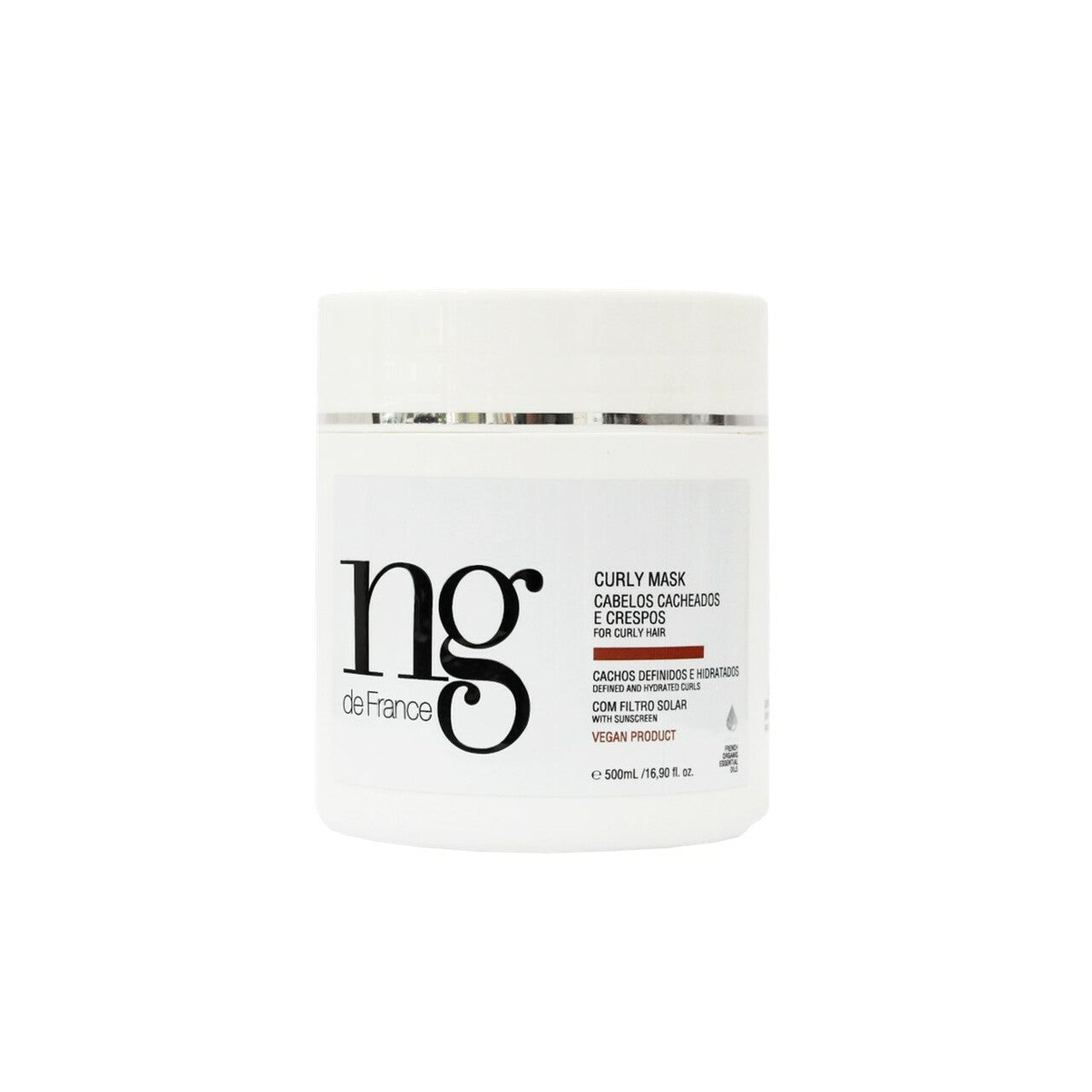 NG de France Curly Hair Mask 500ML - Deep Conditioning Treatment for Curly & Frizzy Hair - Salon Quality Hydration for Defined Curls - Perfect for Home Hair Care Routine
