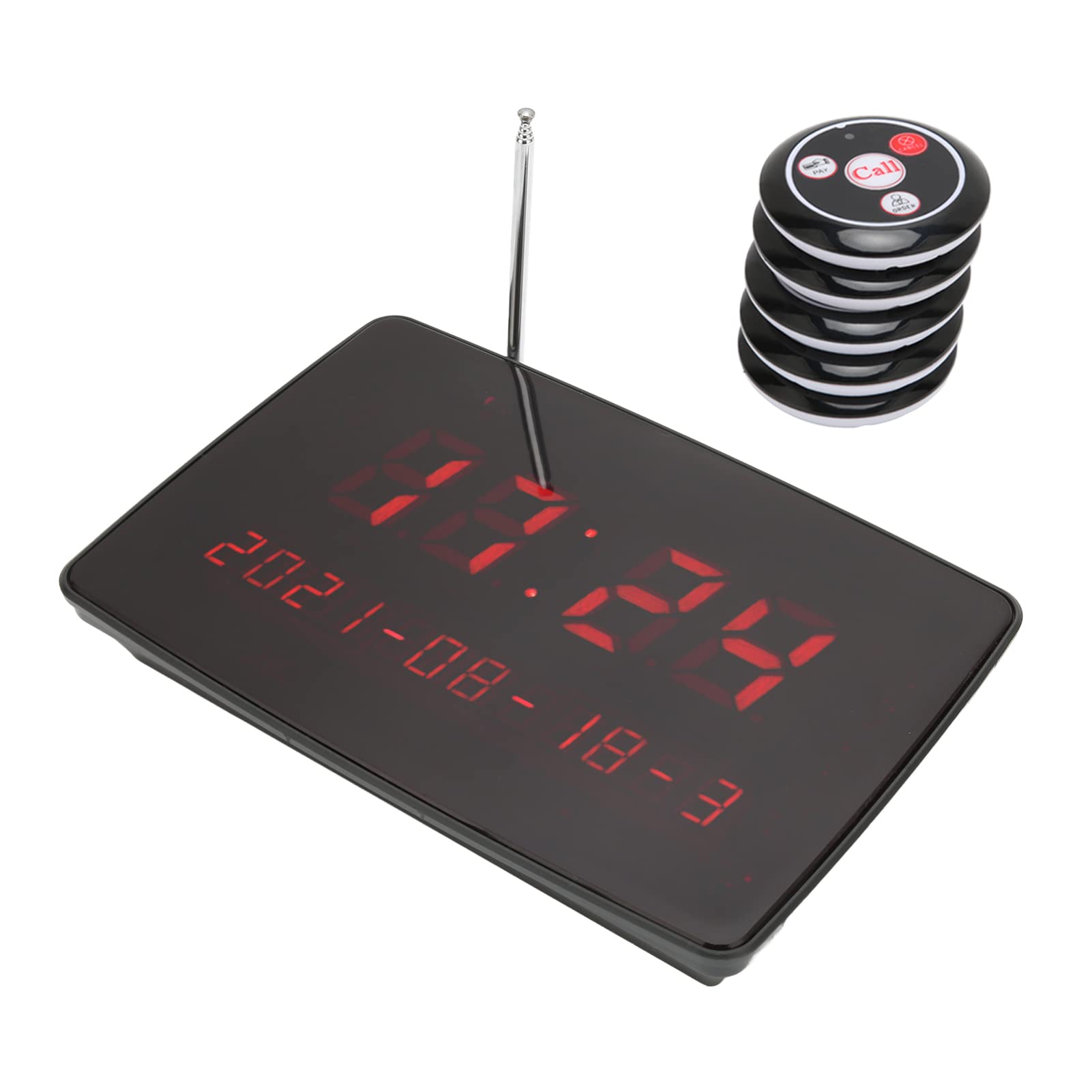 Wireless Pager System for Restaurants - 400 Range Waterproof Guest Paging Device with Adjustable Volume | Ideal for Food Trucks, Cafes & Customer Service Areas | Durable Calling Solution for Busy Dining Environments