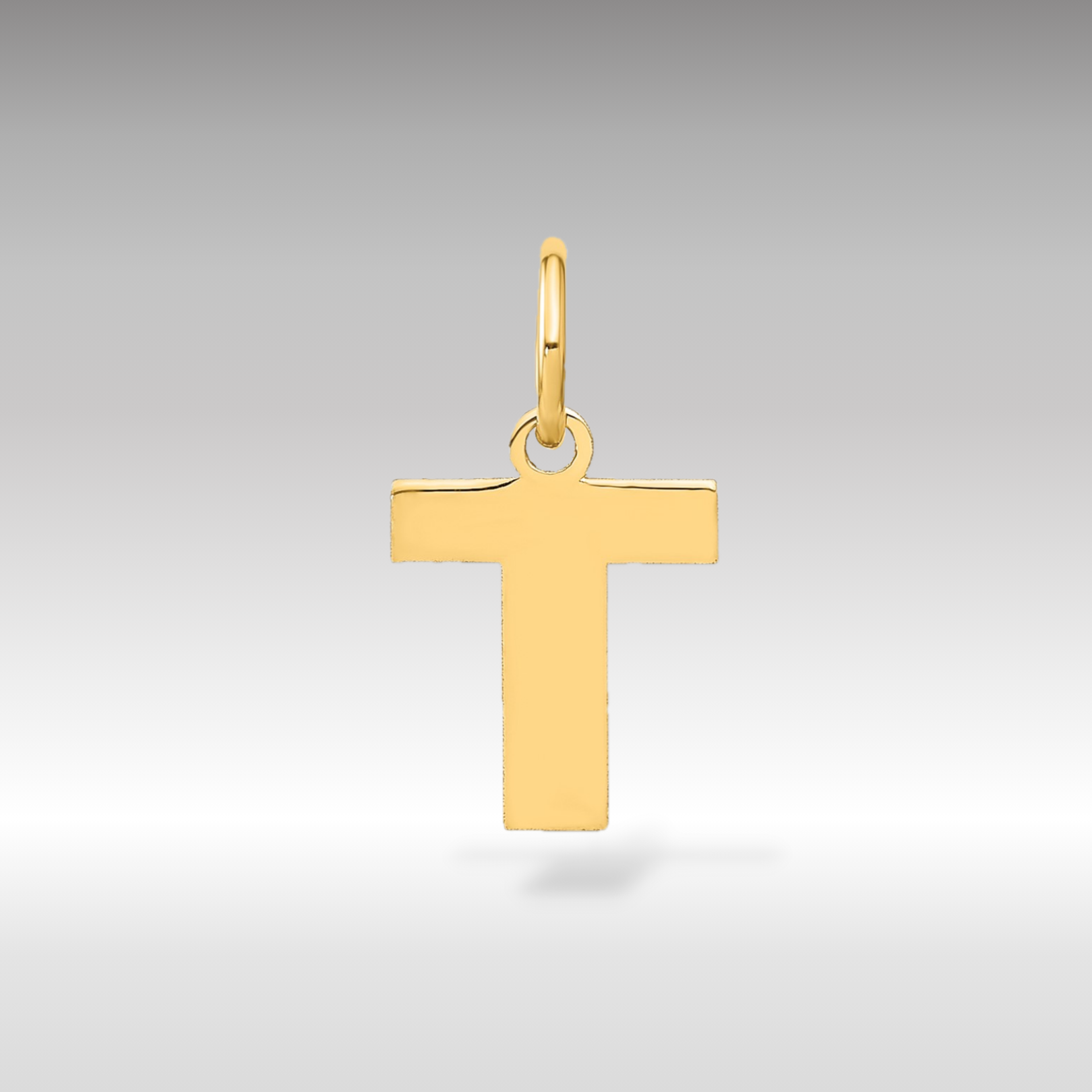 14K Gold Block Letter T Pendant Necklace for Women - Elegant Initial Jewelry Gift for Birthday, Anniversary & Everyday Wear