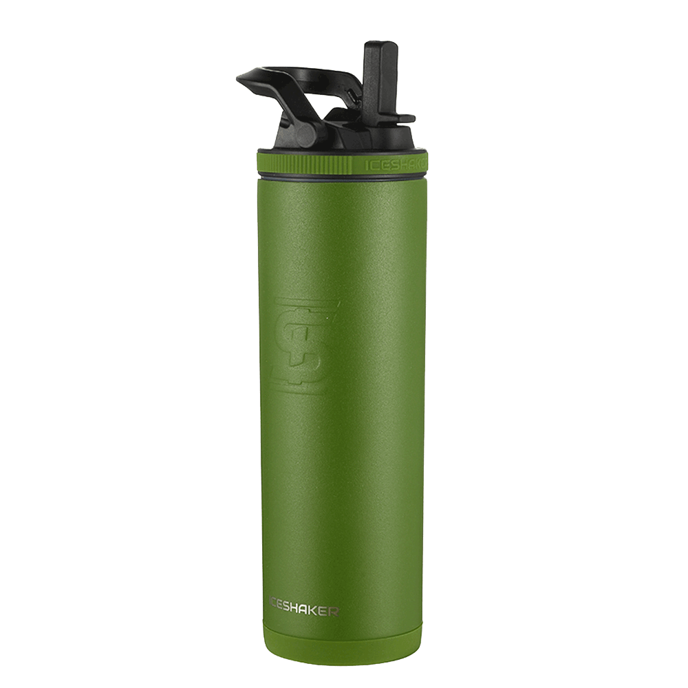 20oz Insulated Sports Water Bottle with Leak-Proof Lid - BPA Free, Durable & Eco-Friendly for Gym, Hiking & Outdoor Activities | Green