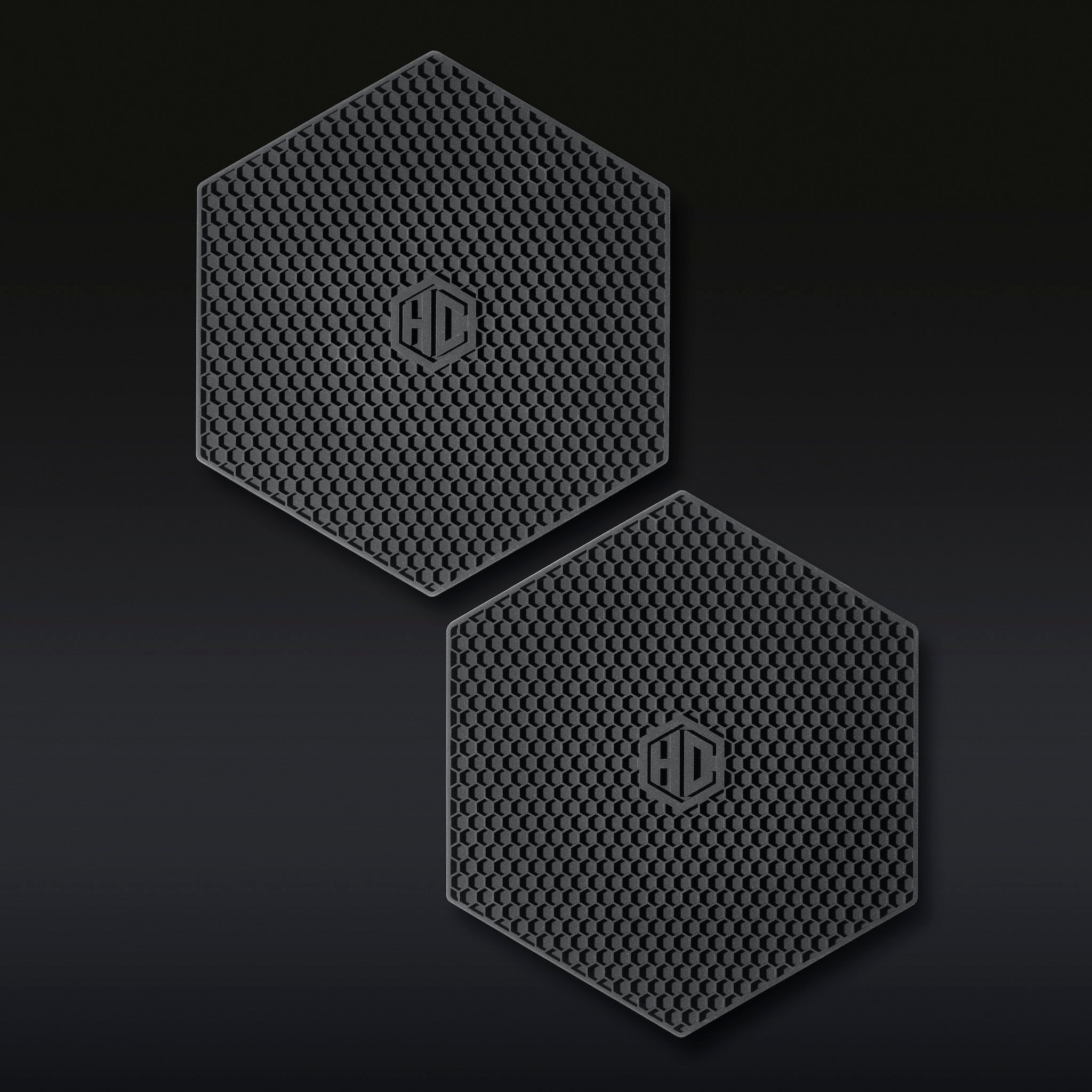 HexClad Silicone Trivet Set - 3-Piece Heat Resistant Hot Pads for Kitchen Countertops, Stovetops & Dining Tables - Perfect for Serving Hot Pots, Pans & Dishes Safely