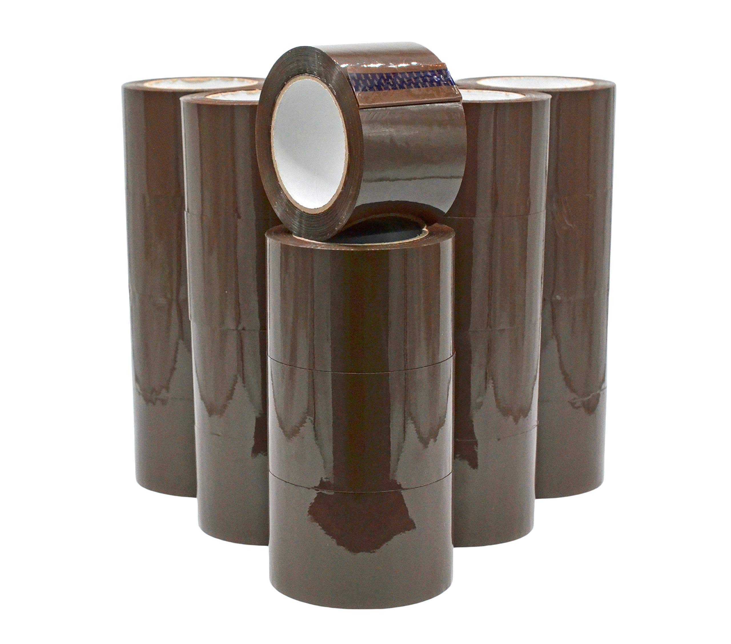 WOD CST20WBA Heavy Duty Tan Packing Tape - 3 Inch x 110 Yards (24 Rolls) - Industrial Strength Shipping Box Packaging Tape for Moving, Office & Storage | Secure Boxes, Sealing Packages & Warehouse Use