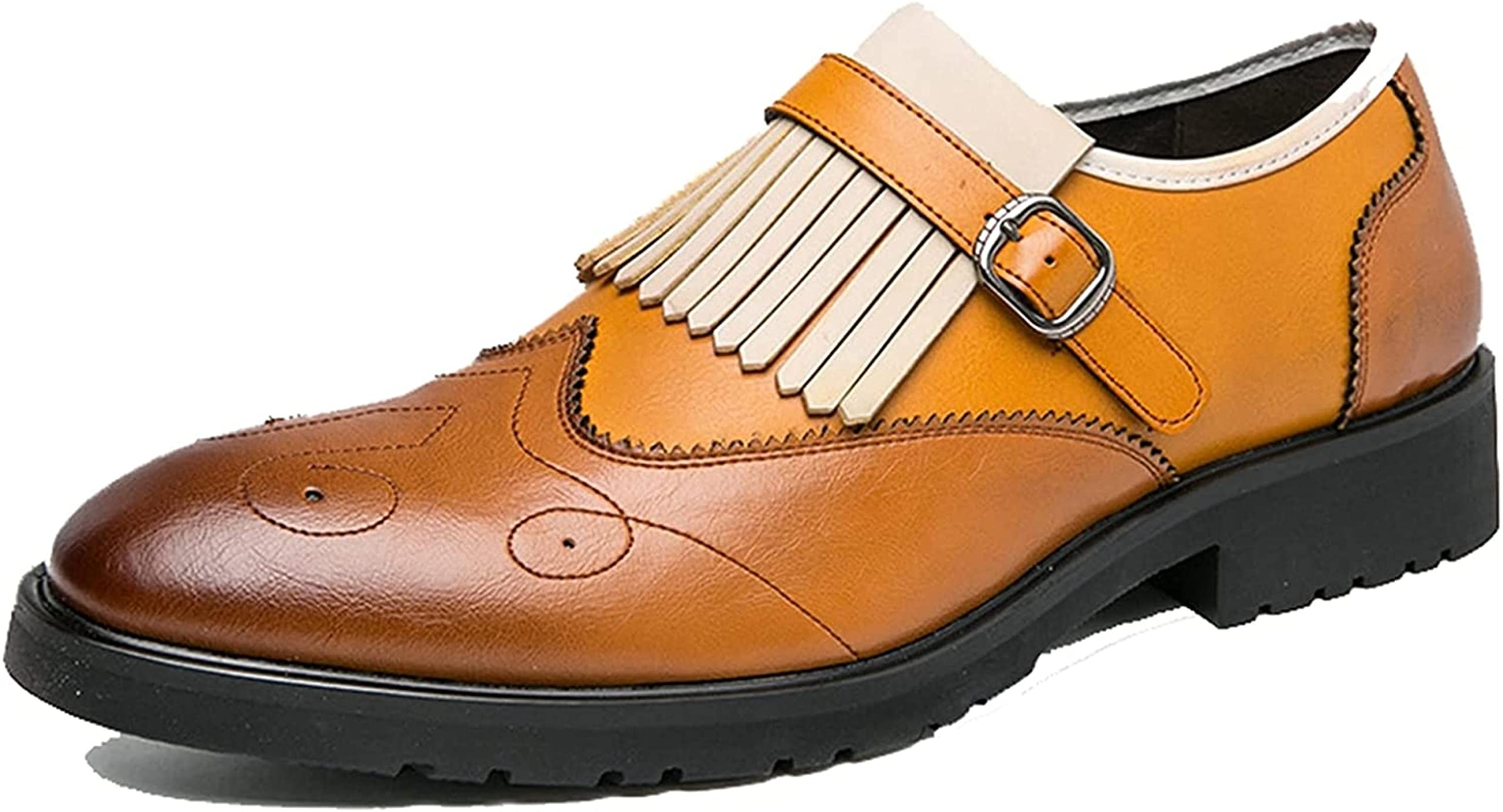 PXHBHP Men's Formal Dress Shoes | British Gentleman Style | Non-Slip Sole | Spring & Autumn Business Casual Shoes for Office, Wedding & Special Occasions