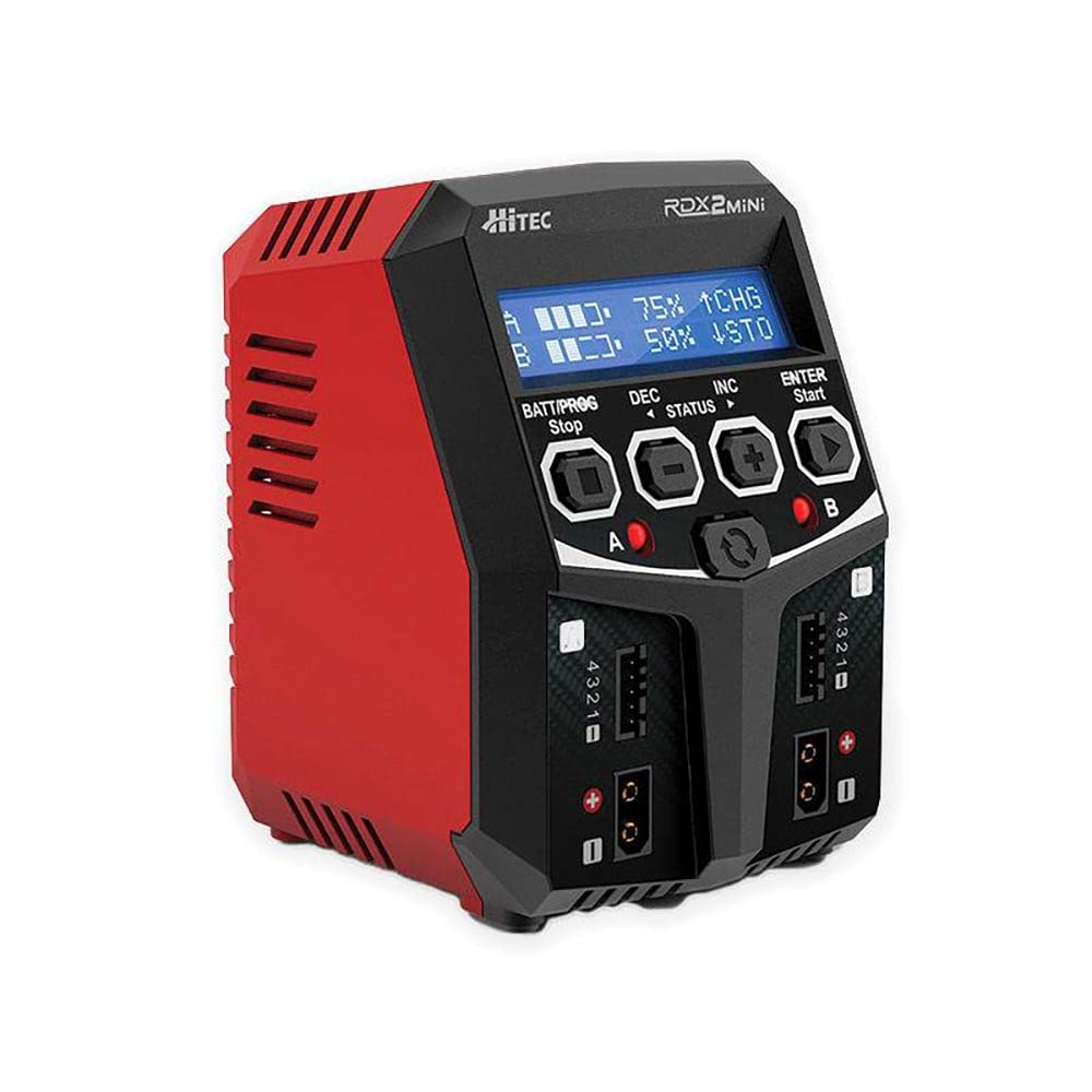 Sinoeem Hitec RCD RDX2 Mini AC Balance Charger HRC44299 - Fast Charging for RC Cars, Drones & LiPo Batteries - Perfect for Hobbyists & DIY Enthusiasts