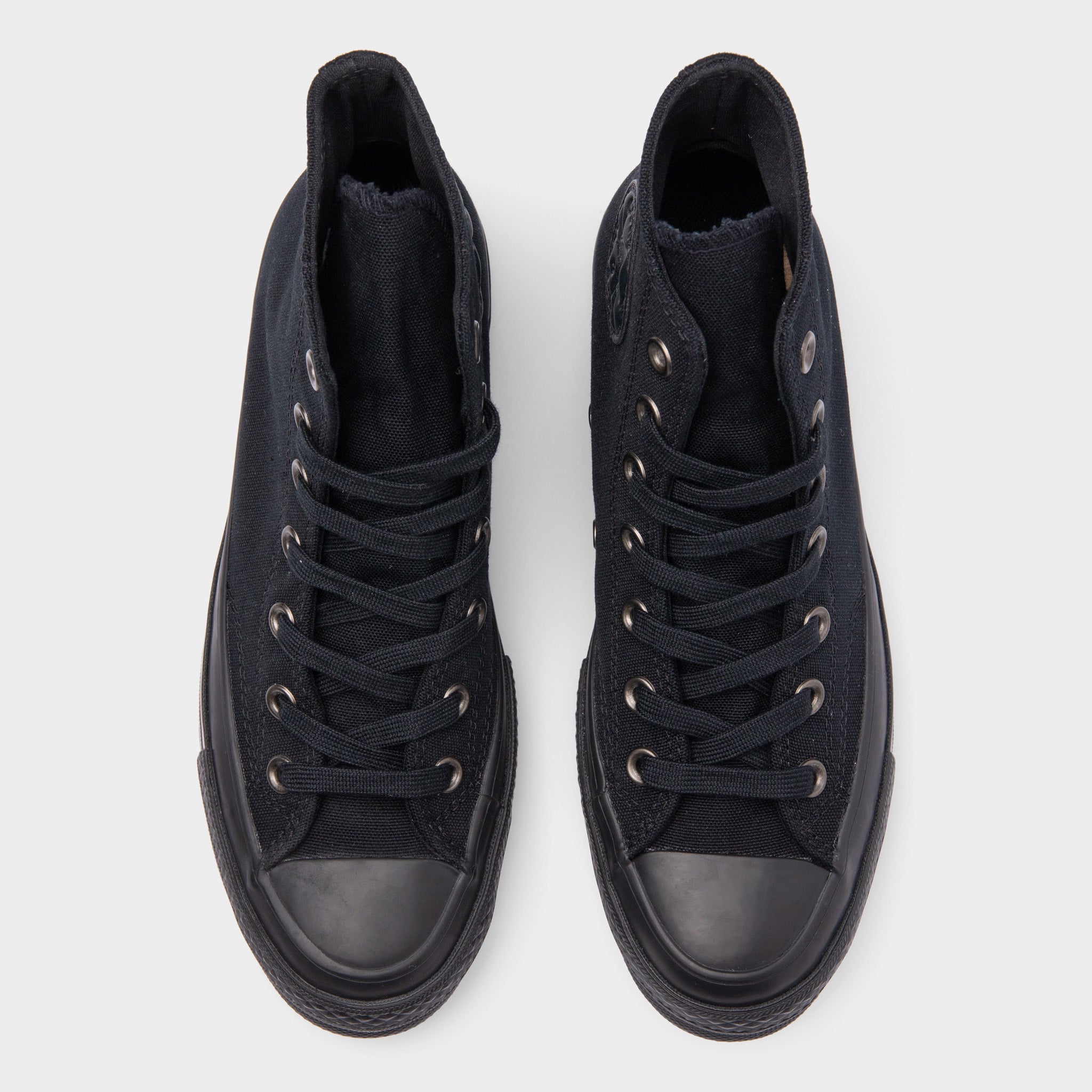 Converse Chuck 70 High Top Sneakers - Black Canvas & Rubber - Classic Unisex Shoes for Men & Women | Perfect for Casual Wear, Street Style & Skateboarding