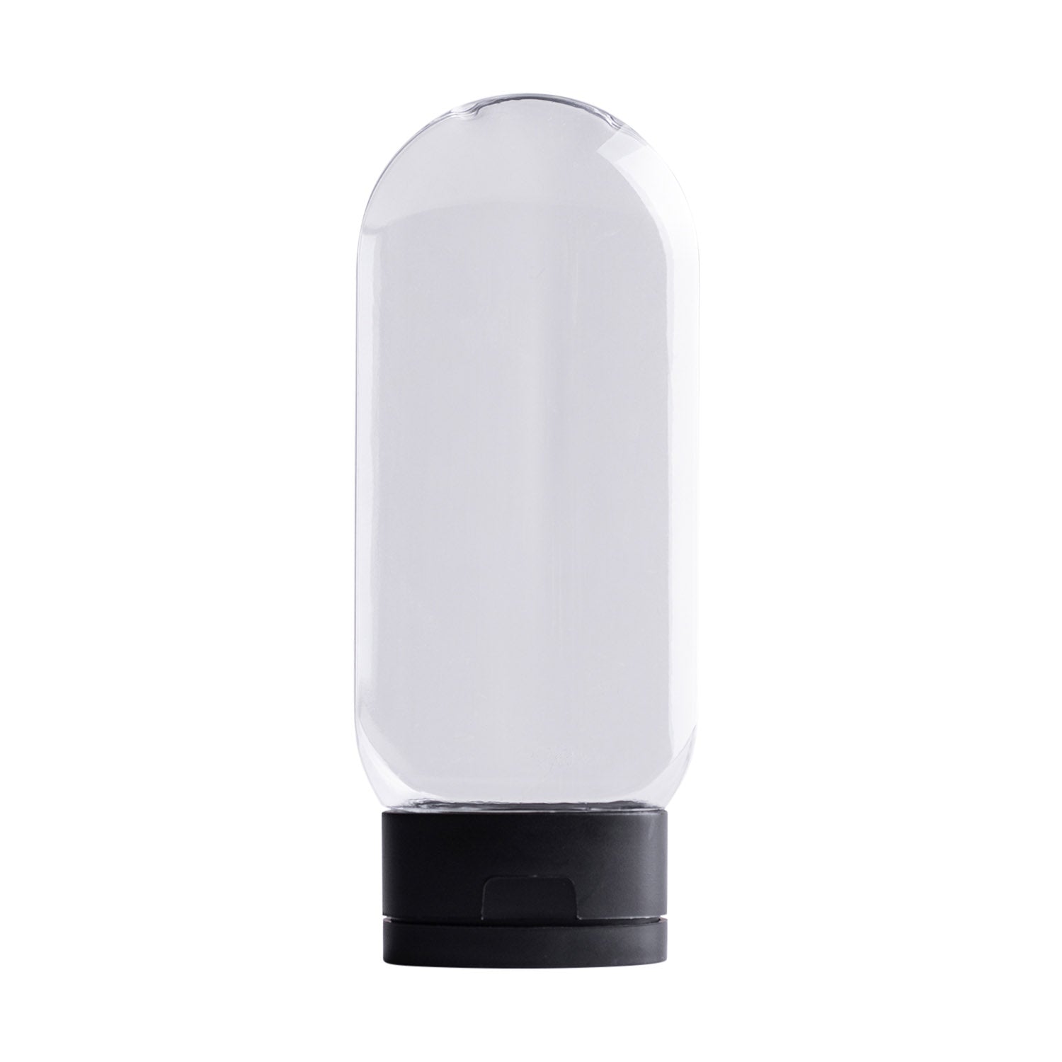 Clear Plastic Bottle with Black Snap Lid - Leak-Proof & Durable Storage Container for Liquids, Spices, and DIY Crafts | Perfect for Kitchen, Bathroom, and Office Organization