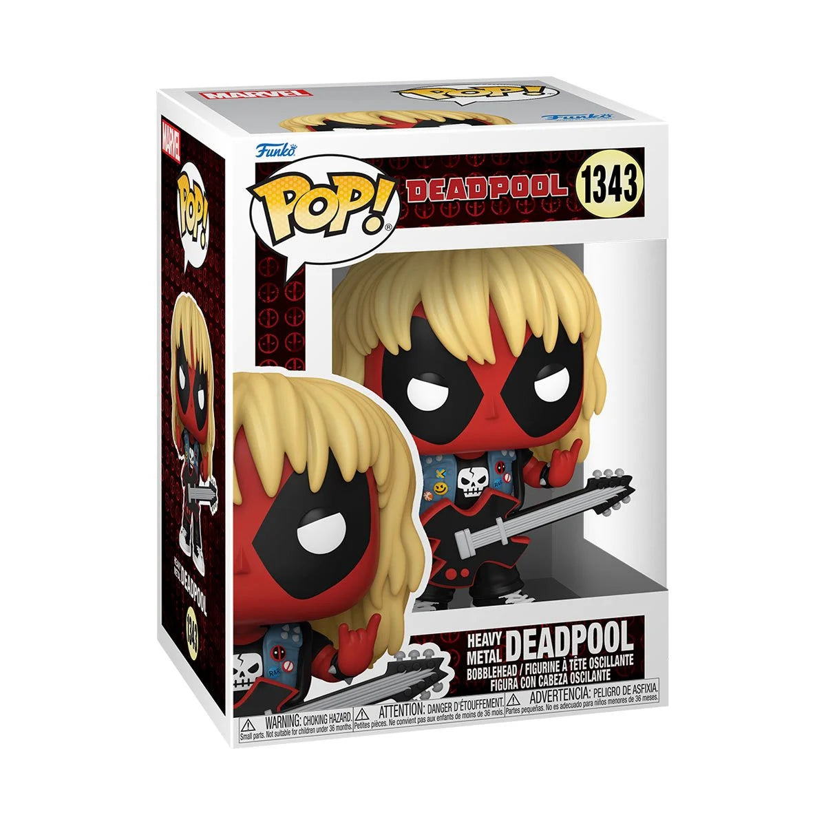 Deadpool Heavy Metal Funko Pop! Vinyl Figure #1343 - Marvel Collectible for Fans, Home Decor & Gift Idea