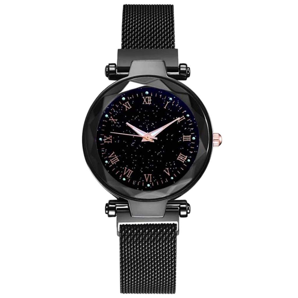 Elegant Ladies Magnetic Buckle Quartz Watch - Stylish Metal Band Women's Fashion Watch for Daily Wear, Office & Special Occasions
