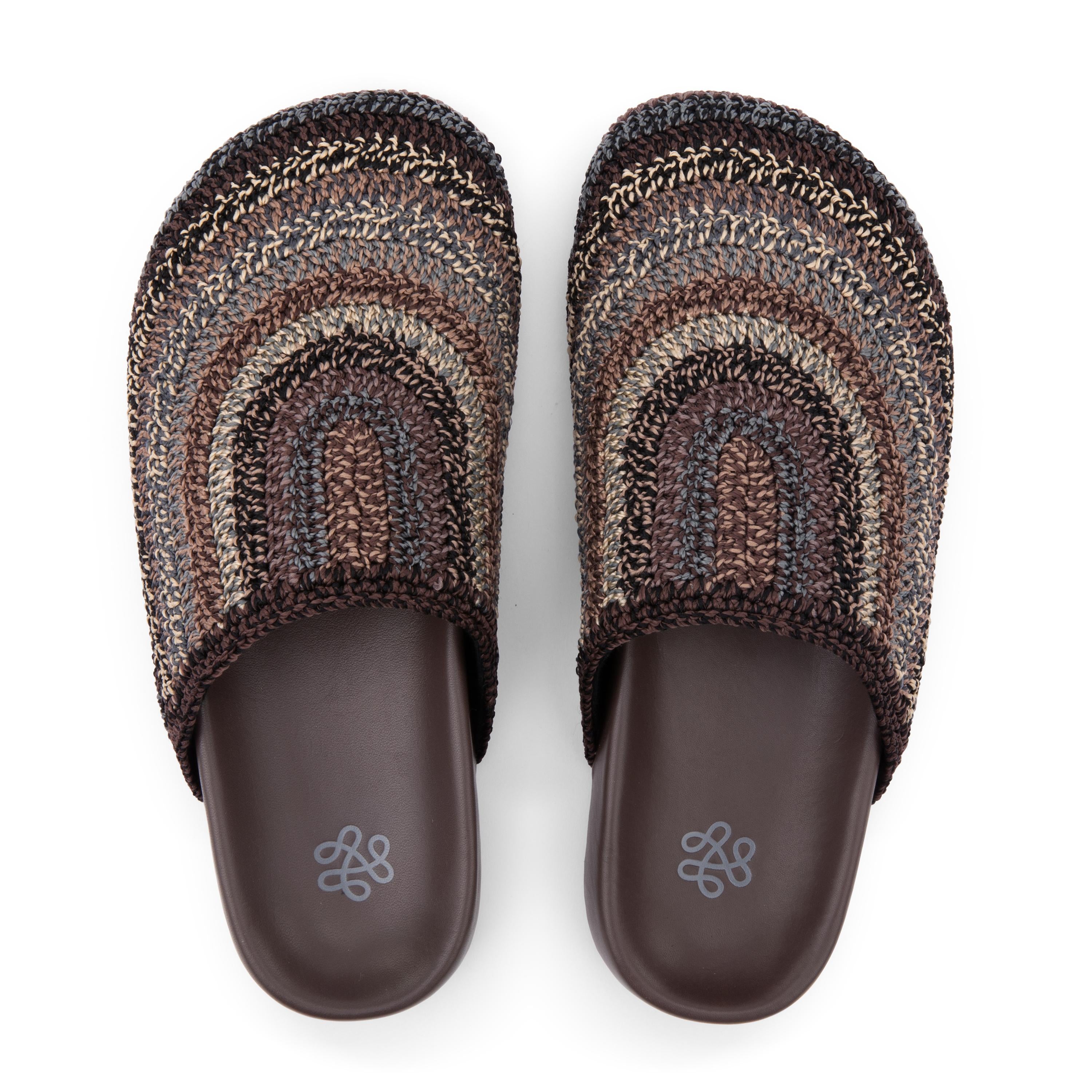 Hand Crochet Bolinas Clog - Comfortable Aspen Stripe Slip-On Shoes for Women - Perfect for Beach, Garden & Casual Wear