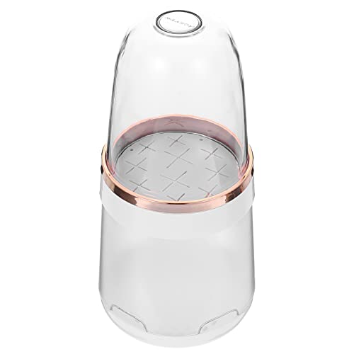 FOMIYES 10-Hole Makeup Brush Organizer with Lid - Portable Cosmetic Brush Storage Stand for Travel & Home Use | Perfect for Makeup Artists & Beauty Enthusiasts