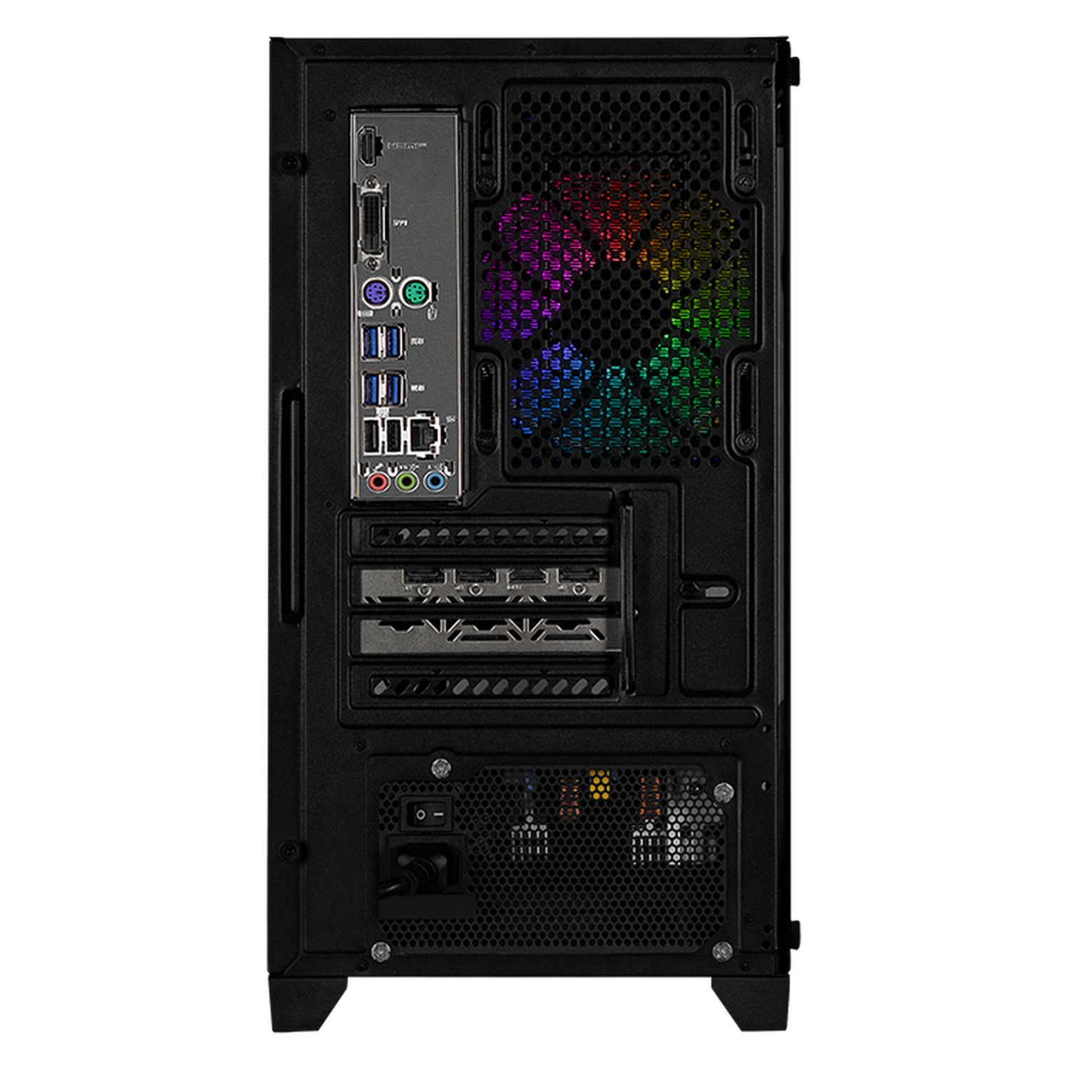 Xtreme PC Gaming Desktop - AMD Radeon RX 7600, Ryzen 7 5700X, 32GB RAM, 1TB SSD, Liquid Cooling, WiFi - Black | High-Performance Gaming & Streaming PC for Esports & Content Creation