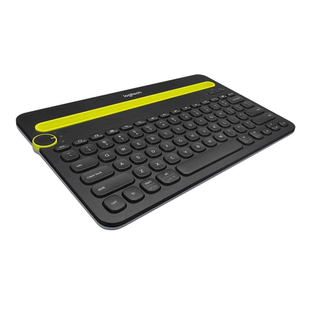 Logitech K480 Bluetooth Multi-Device Keyboard - Compatible with Windows, Mac, Android & iOS - Wireless Keyboard for Laptops, Tablets & Smartphones - Perfect for Home Office, Remote Work & Multi-Tasking