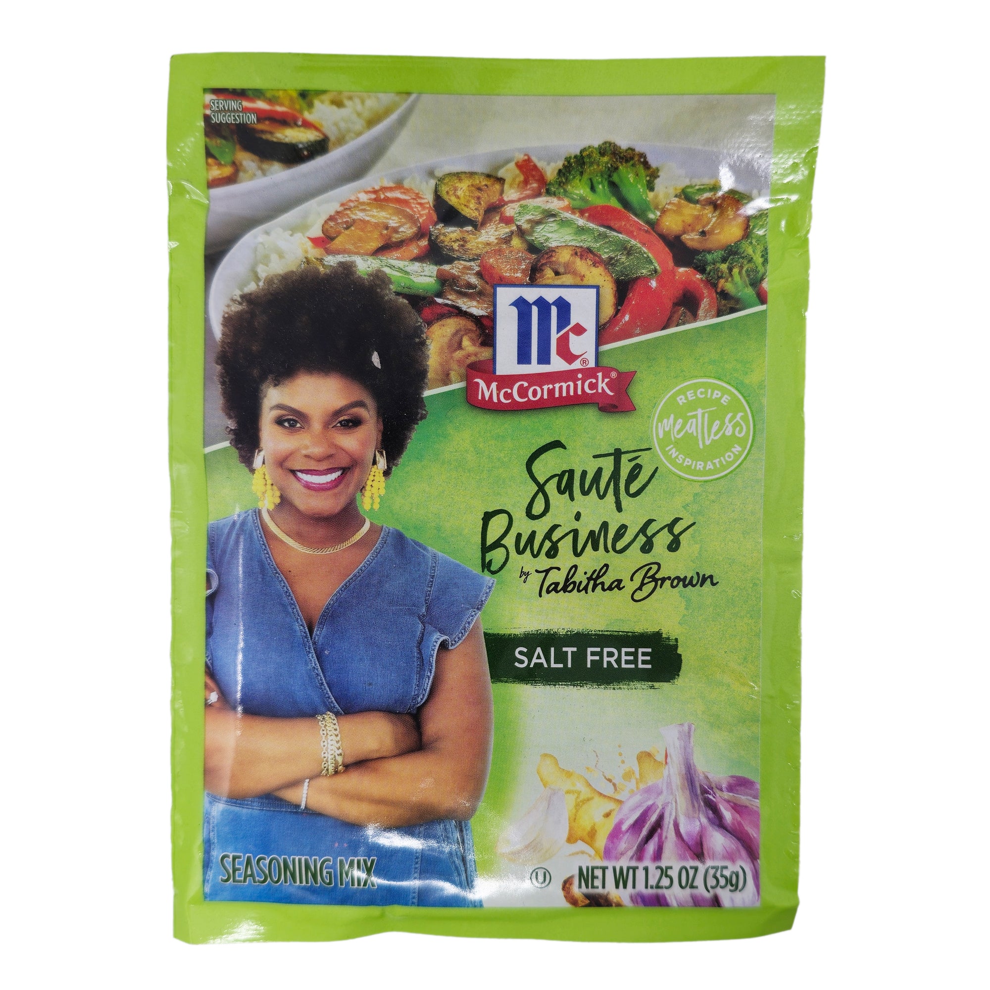 McCormick Salt Free Saute Seasoning Mix 1oz - All Natural Herb & Spice Blend for Healthy Cooking | Perfect for Grilling, Roasting & Sauteing Vegetables, Chicken & Fish
