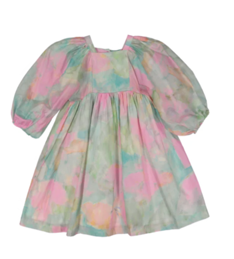BEBE ORGANIC 3/4 Sleeve Violetta Dress for Girls (Ages 6-12 Years) - Perfect for School, Parties & Special Occasions