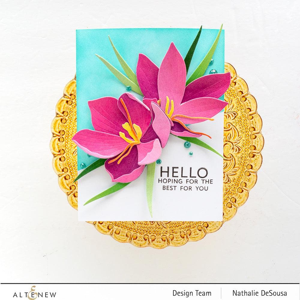 Saffron Layering Die Set for Paper Flowers - DIY Craft Scrapbooking & Card Making Supplies - Perfect for Handmade Greeting Cards, Invitations, and Home Decor