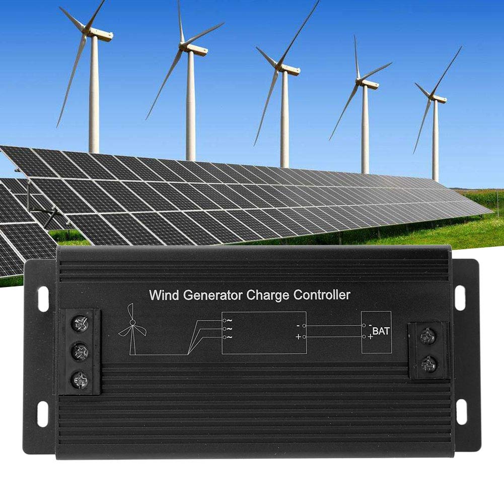 Wind Turbine Charge Controller with Brake Protection & Anti-Reverse Charging - Solar Power Regulator for Street Lights, Fishing Boats, and Off-Grid Power Systems