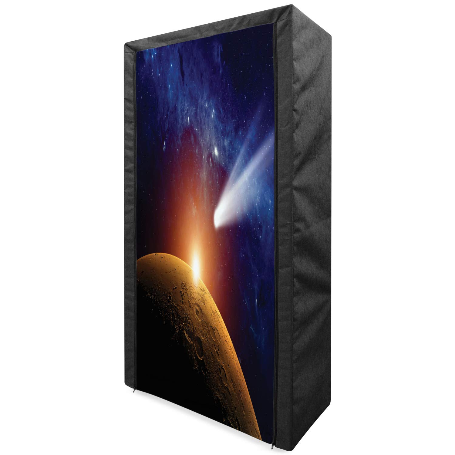Ambesonne Space-Themed Portable Fabric Wardrobe - 33.5
