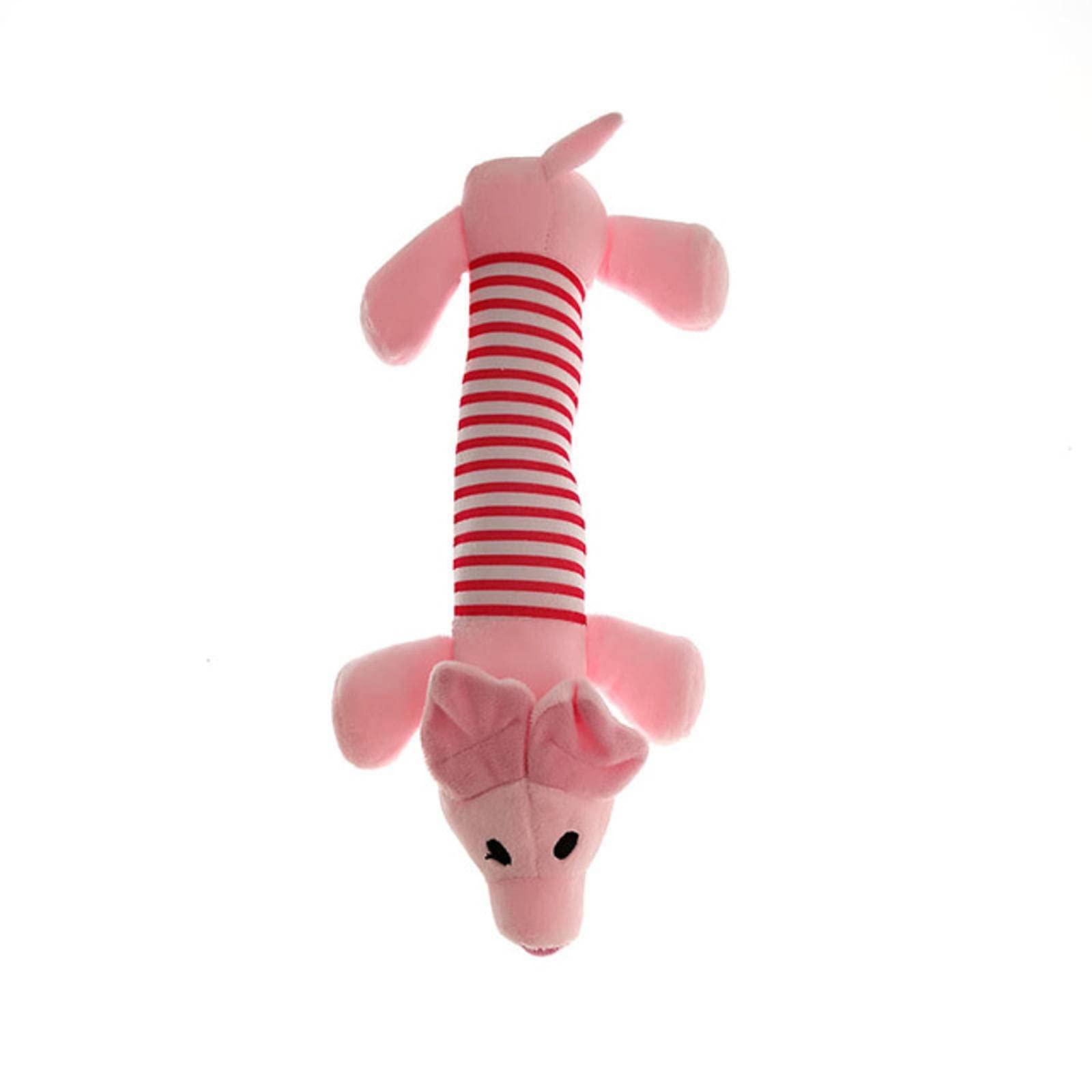 SAXTZDS Cute Squid Plush Dog Toy - Octopus Chew Rope with Squeaker for Puppy Teeth Cleaning, Pink Pet Toy for Cats & Dogs | Interactive Play & Dental Care for Small to Medium Pets