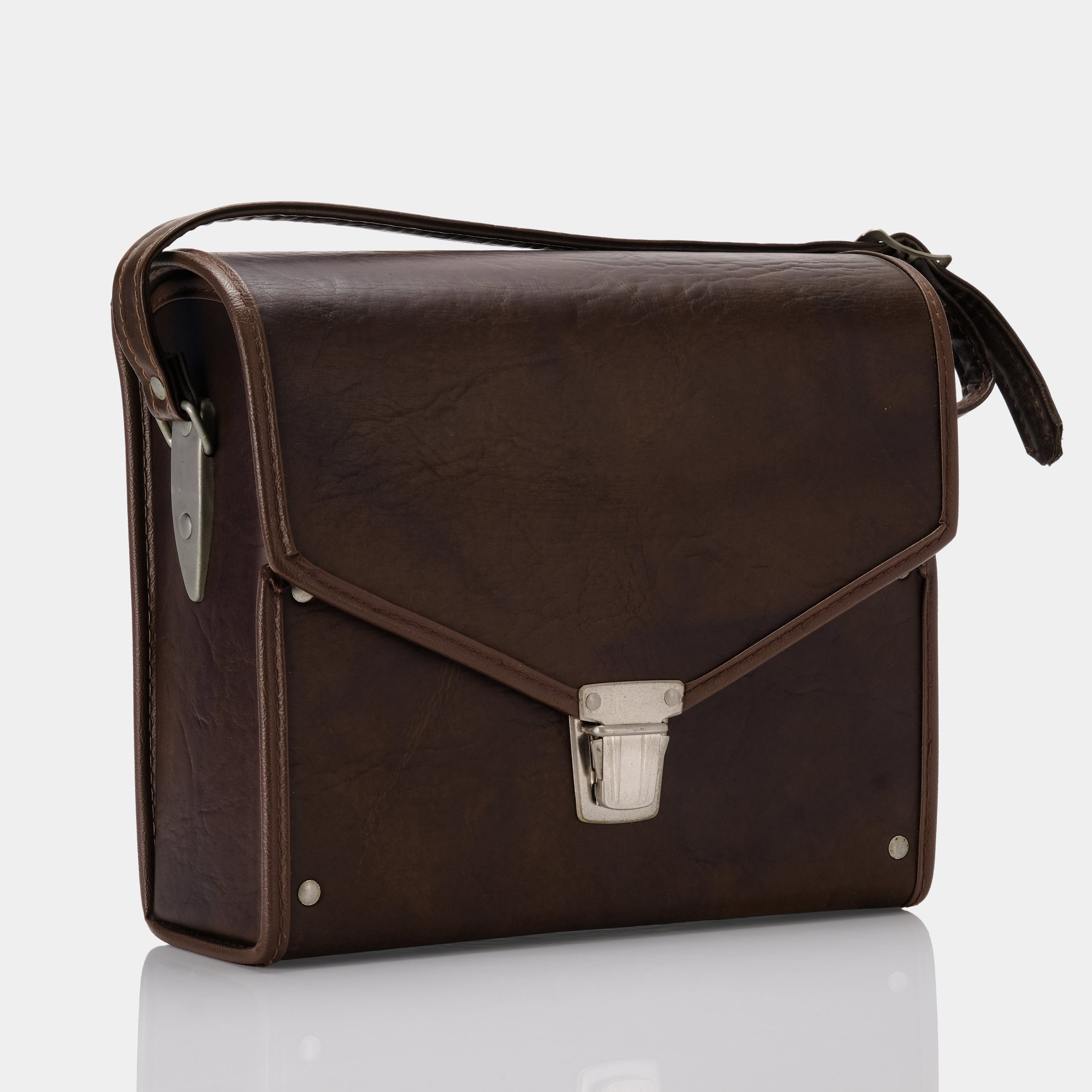 Premium Brown Leather Folding Camera Bag with Green Interior - Waterproof DSLR/SLR/Mirrorless Camera Case for Travel & Photography Enthusiasts - Perfect for Outdoor Shoots, Vacations & Professional Use