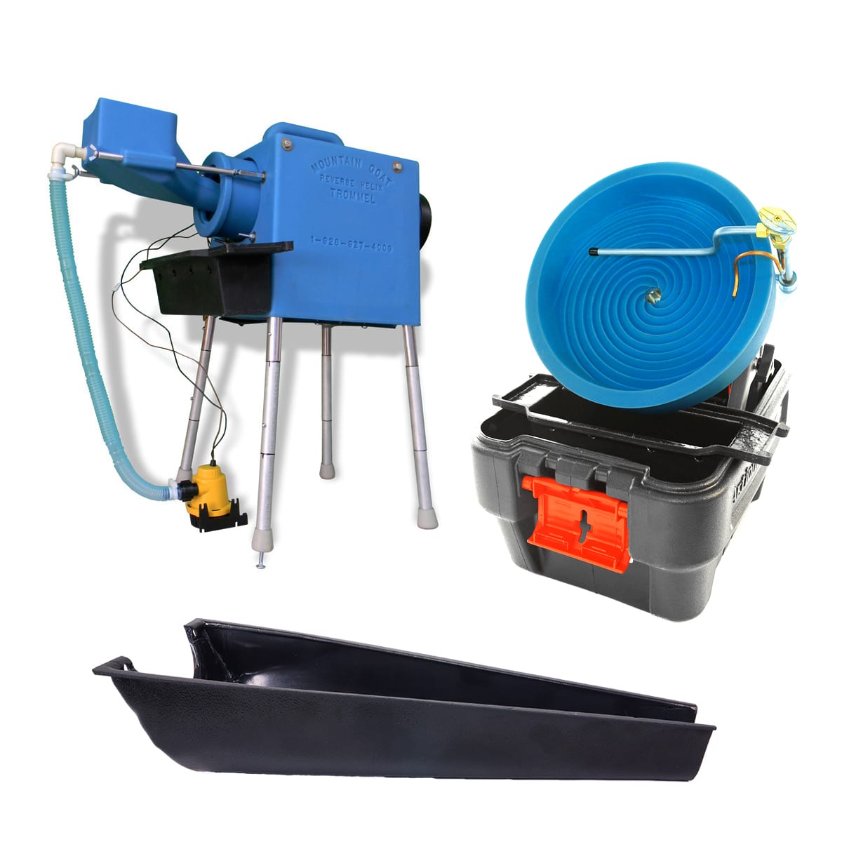 Desert Fox Gold Panning Machine & Mountain Goat Trommel with Transfer Kit - Portable Gold Mining Equipment for Prospecting & Outdoor Adventures