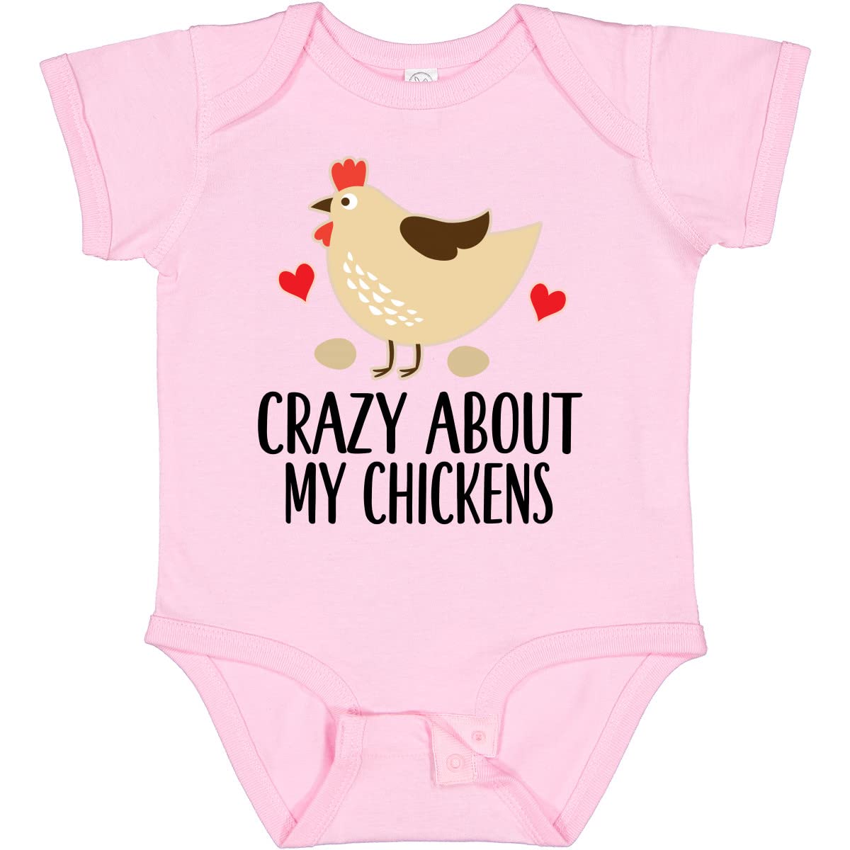 Inktastic Cute Chicken Farming Baby Bodysuit - Adorable Farm Animal Onesie for Newborns & Infants - Perfect for Farm-Themed Photoshoots, Baby Showers & Playtime