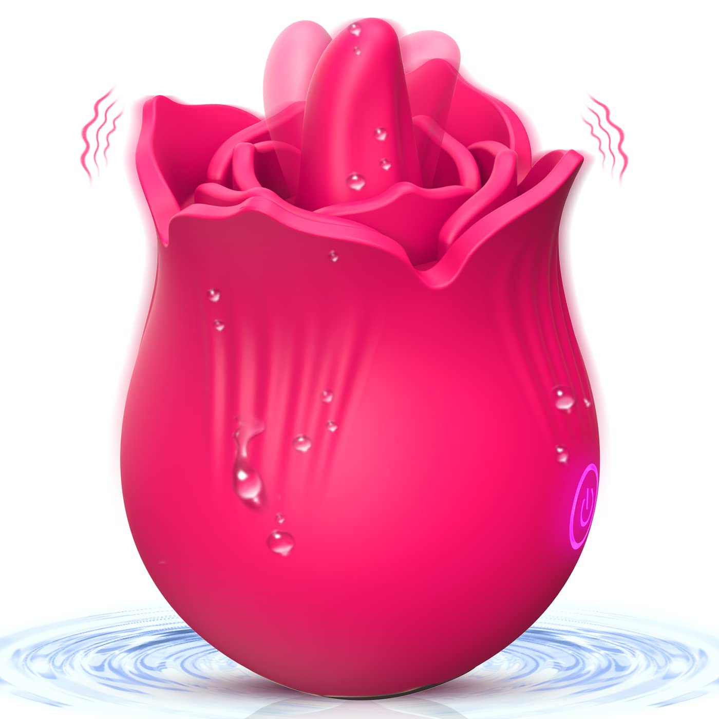 Premium Clitoral Vibrator for Women - 9 Licking & Vibration Modes, Waterproof IPX7 Adult Sex Toy for Couples - Fast Orgasm Stimulator for Solo Play & Romantic Nights