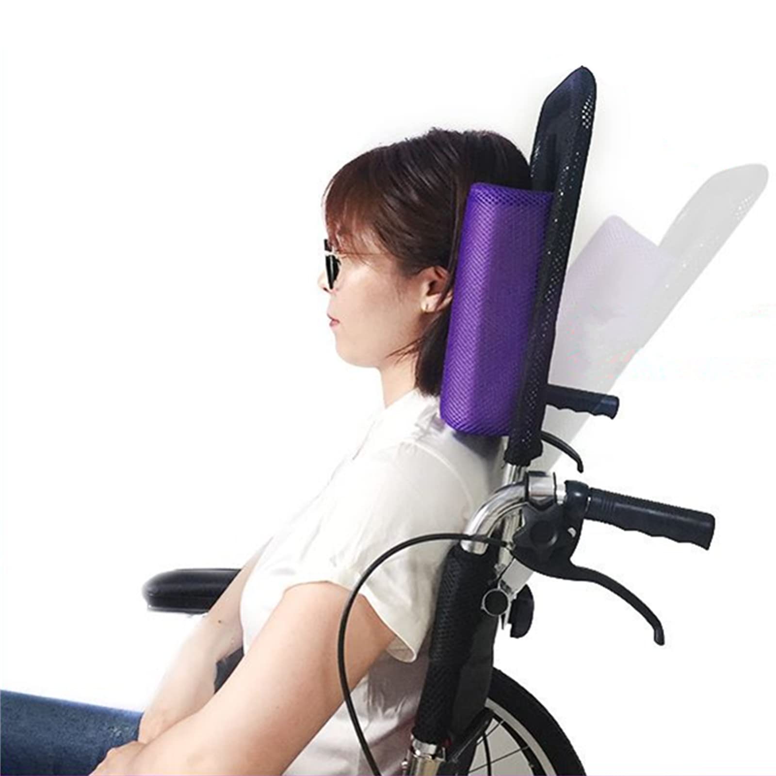 ROSSEV Lightweight Wheelchair Headrest & Backrest Pillow - Comfortable Support for Neck and Back - Ideal for Elderly, Disabled, and Post-Surgery Recovery Use