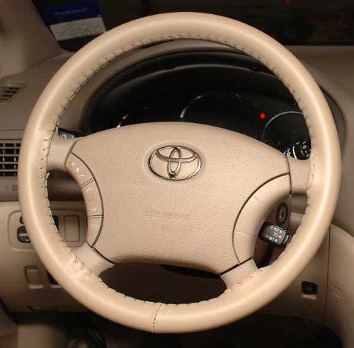 Genuine Leather Sand Steering Wheel Cover for Cars & Trucks - Size AXX by Wheelskins | Premium Grip & Comfort for Long Drives, Commuting & Road Trips
