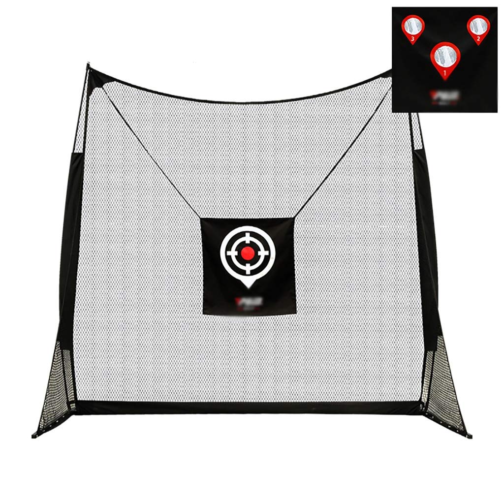 Bowltoo Deluxe Extra Large Portable Golf Hitting Net - Indoor/Outdoor Golf Practice Training Aid for Backyard, Driving Range & Home Use