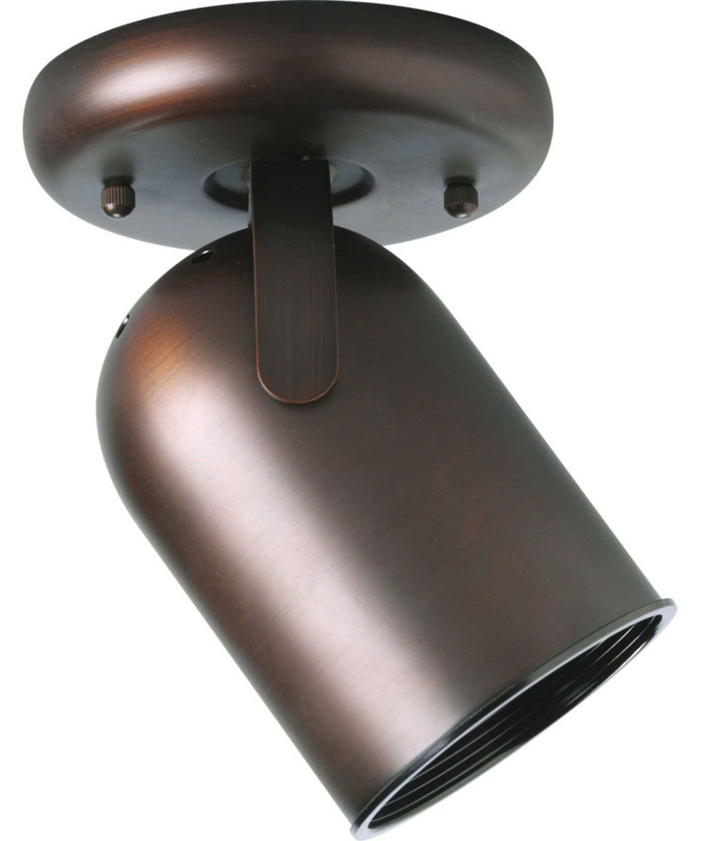 1-Light Multi-Directional Roundback Wall/Ceiling Fixture in Urban Bronze - Perfect for Living Room, Bedroom, and Hallway Lighting