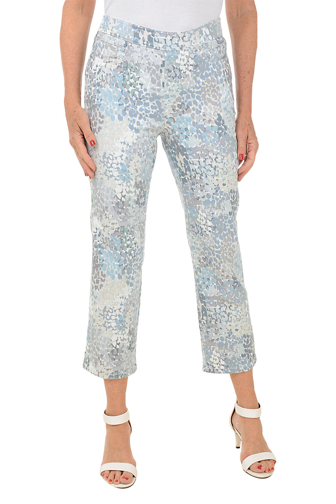 Stylish Spectral Libby Denim Crop Pants for Women - High Waist Distressed Jeans with Stretch | Perfect for Casual Outfits, Streetwear & Summer Fashion