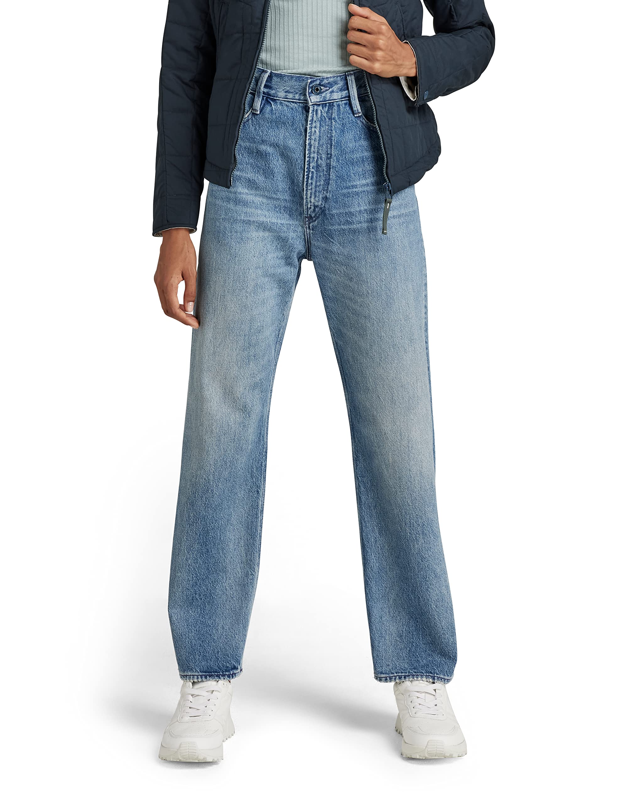 G-Star Raw Women's Type 89 Real Boyfriend Fit Jeans - High Waist Distressed Denim Pants for Casual Outfits & Streetwear Fashion