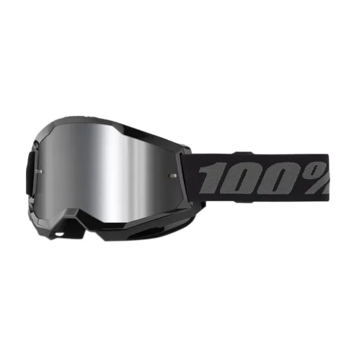 100% Accuri 2 Youth MX Goggles with Mirror Lens - Dirt Bike, ATV & Motocross Riding Protective Eyewear for Kids & Teens