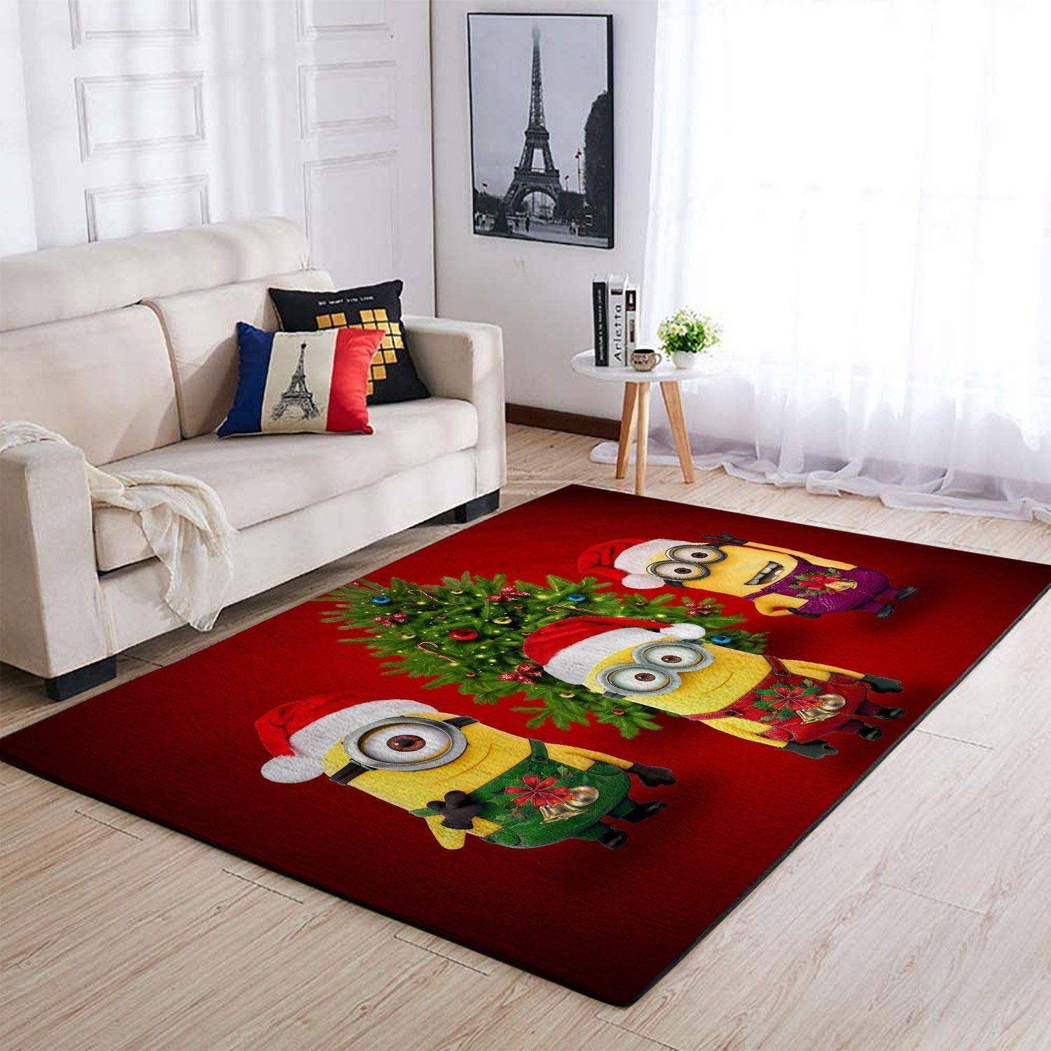 Christmas Area Rug Medium Size - Holiday Home Decor for Living Room, Bedroom & Festive Gatherings