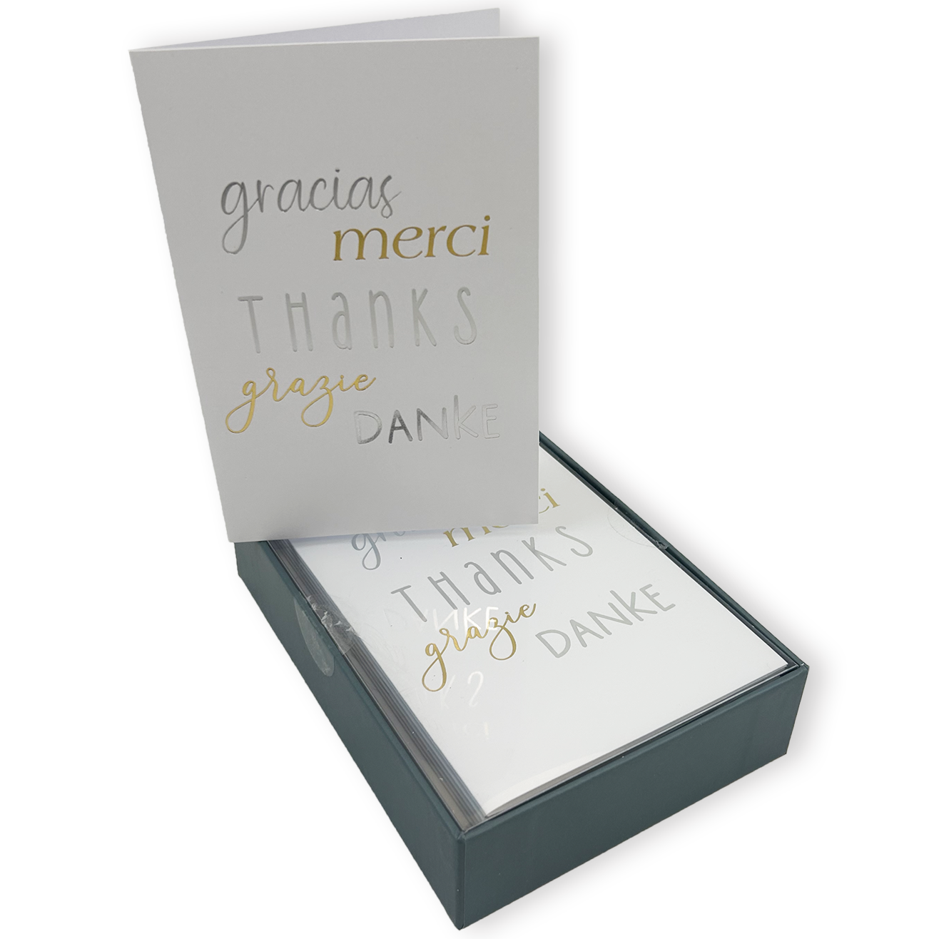 Elegant Around The World Thank You Note Cards - Set of 20 Blank Greeting Cards with Envelopes - Perfect for Weddings, Birthdays, and Appreciation Gifts