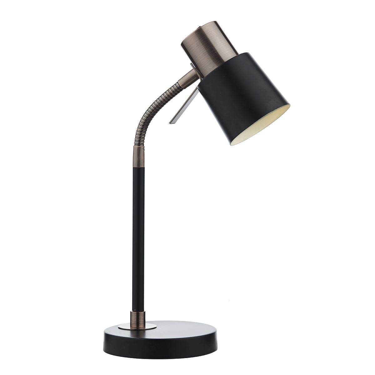 Modern Bond Table Lamp in Black and Copper - Stylish Desk Lamp for Living Room, Bedroom, or Office Decor