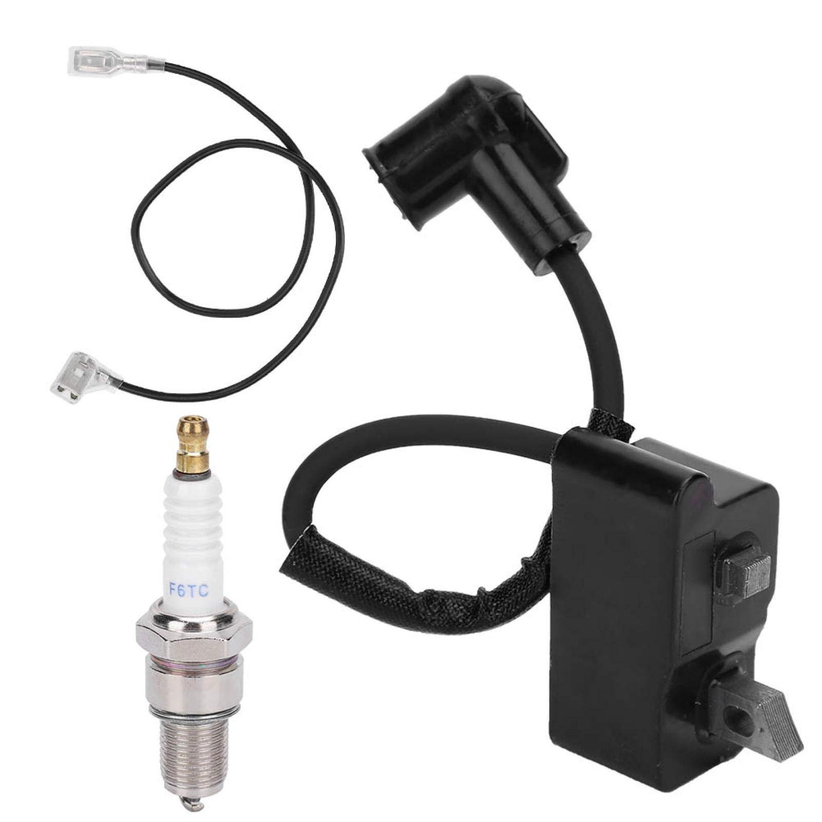High-Performance Black Spark Plugs - Durable Ignition Coil Accessory with Electrode Design for Standard & Protruding Edge Applications | Perfect for Car Maintenance, Motorcycle Repair & DIY Automotive Projects