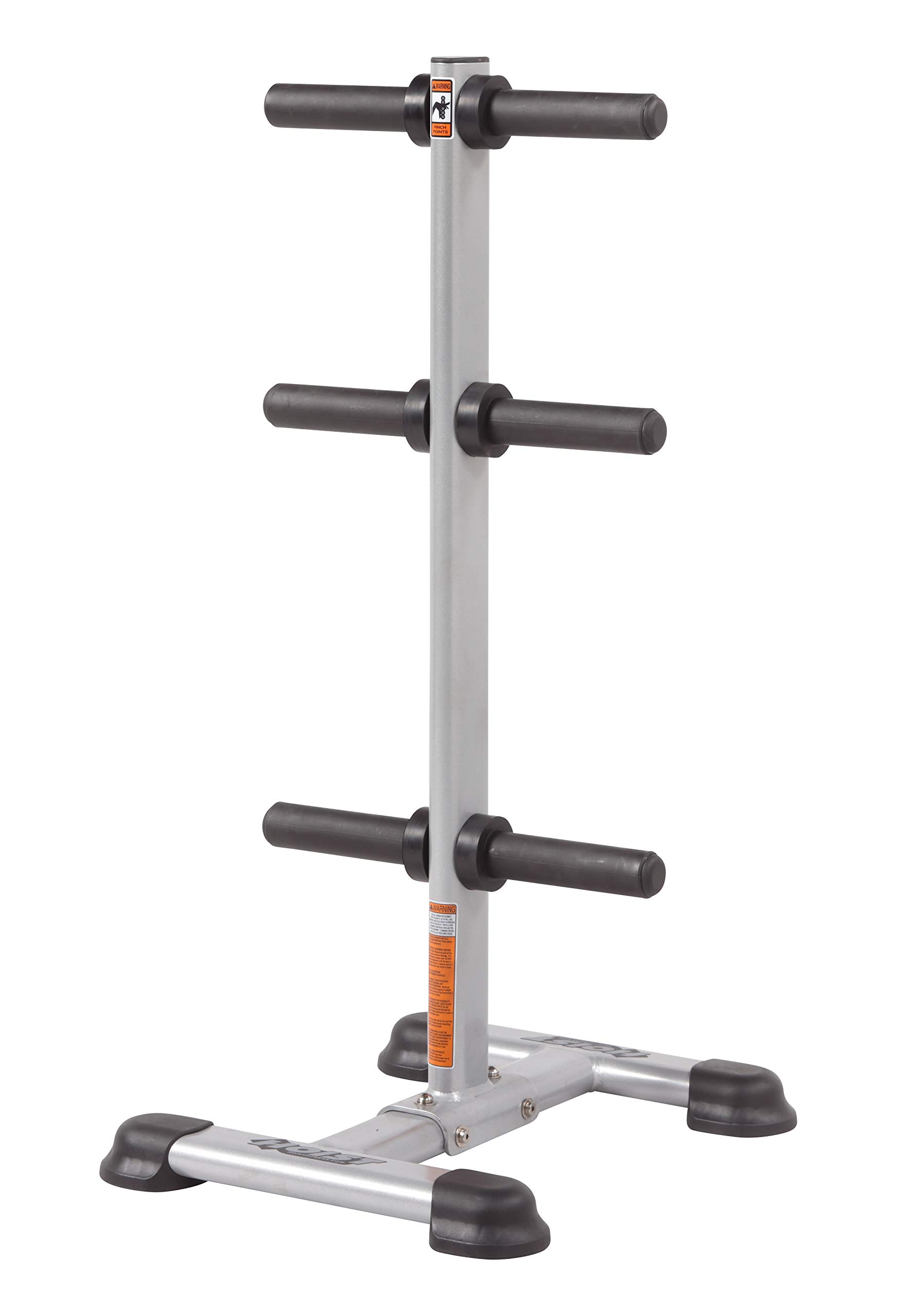 HOIST Fitness Weight Plate Holder Tree - Heavy Duty Weight Storage Organizer for Home Gym, Holds Standard Olympic & Bumper Plates (Plates Not Included) - Perfect for Garage Gym, CrossFit & Strength Training Workouts