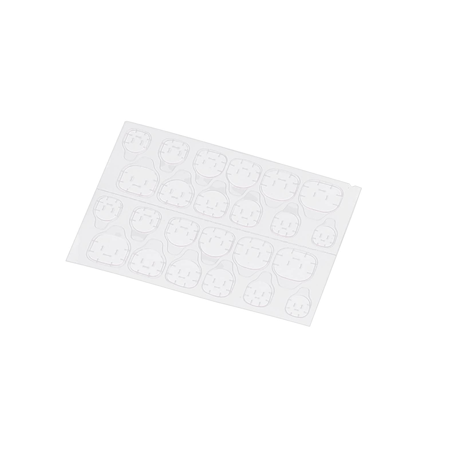 Romoty Pink Double-Sided Nail Art Stickers - Breathable Transparent Fake Nail Decals with Jelly Patch for Women & Girls - Perfect for Parties, Weddings, and Daily Nail Art Designs