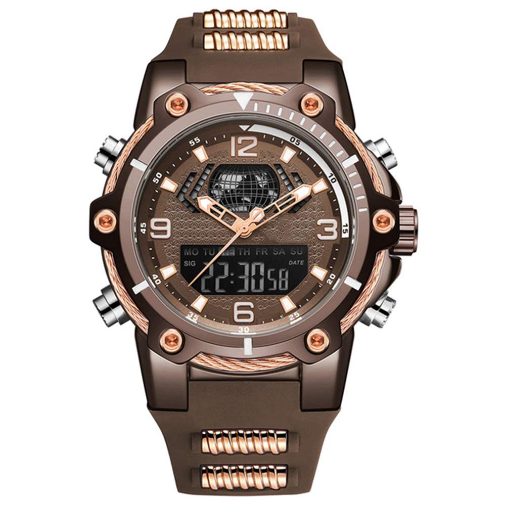CETLFM Men's Multifunctional Sports Watch - Waterproof Digital Wristwatch with Silicone Strap for Running, Swimming & Outdoor Activities | Stylish Men's Accessory for Casual & Work Wear