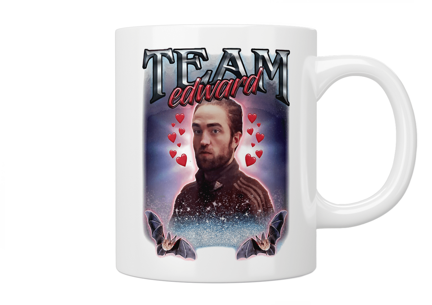 Twilight Team Edward Coffee Mug - Bella Swan Inspired Collectible Cup for Fans - Perfect for Hot Drinks, Gifts & Movie Nights