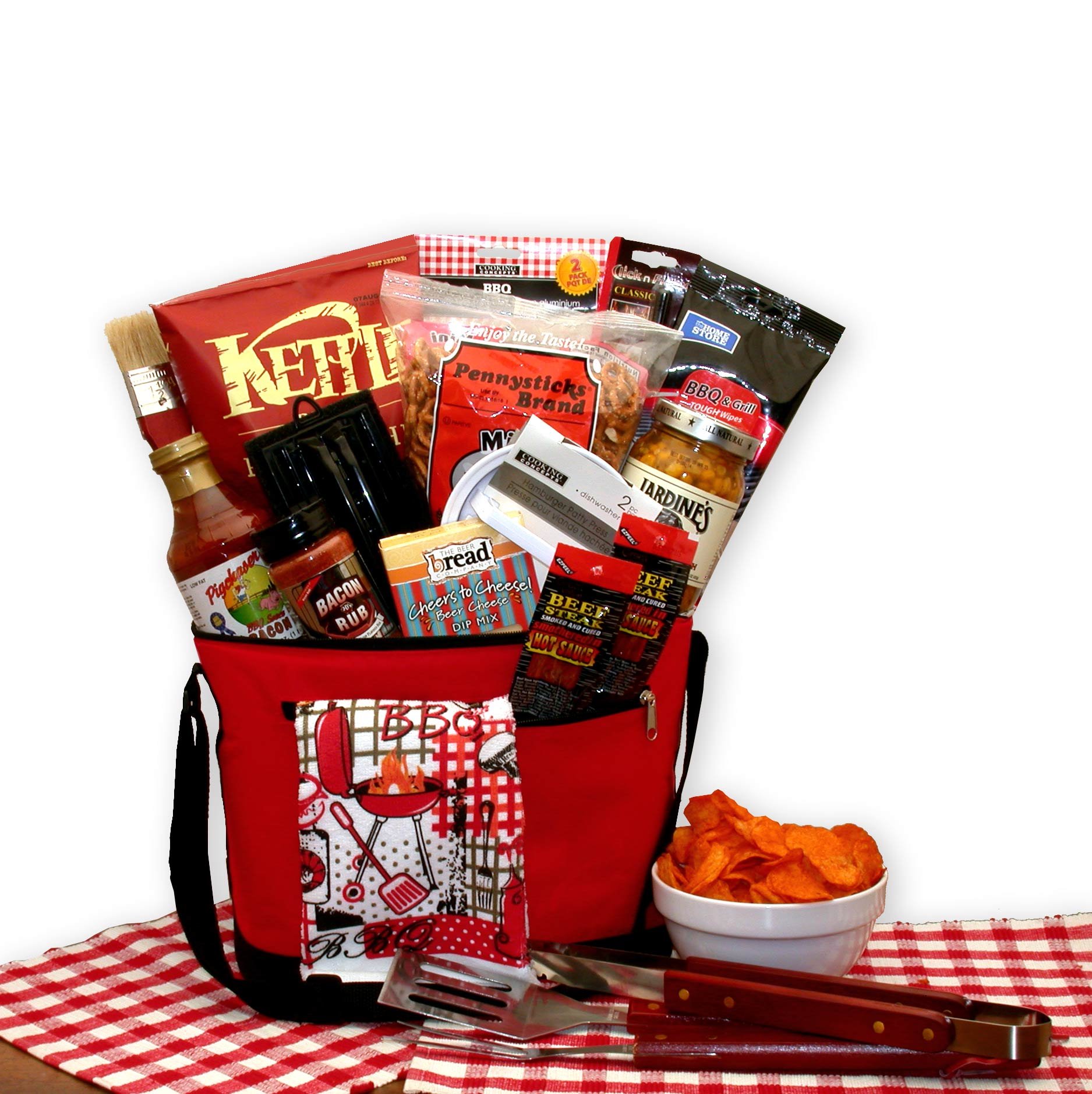 Master Of The Grill Gourmet BBQ Gift Set - Premium BBQ Tools & Accessories for Outdoor Cooking | Fast Free 1-3 Day Shipping | Perfect for Backyard BBQs, Camping & Tailgating Parties