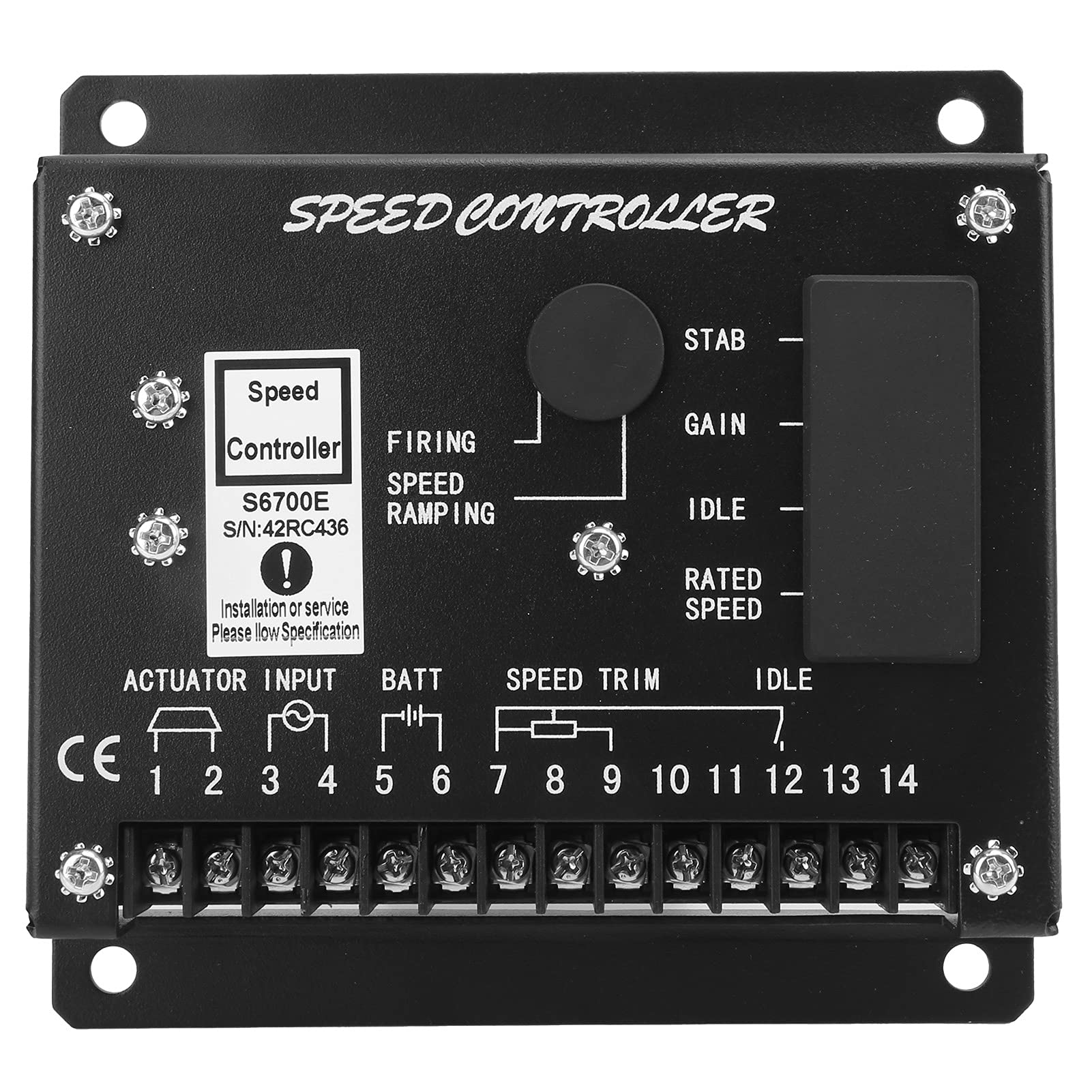 S6700E Electronic Diesel Generator Engine Speed Governor Controller - Precision Speed Control Unit for Generators, Marine Engines & Industrial Equipment