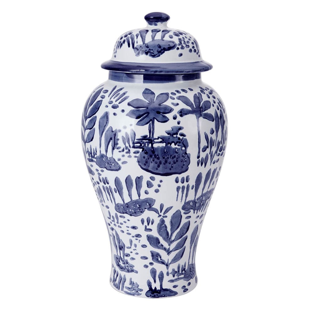 Modern Landscape Decorative Canister Vase - Elegant Home Decor for Living Room, Bedroom & Office - Perfect for Floral Arrangements and Interior Design