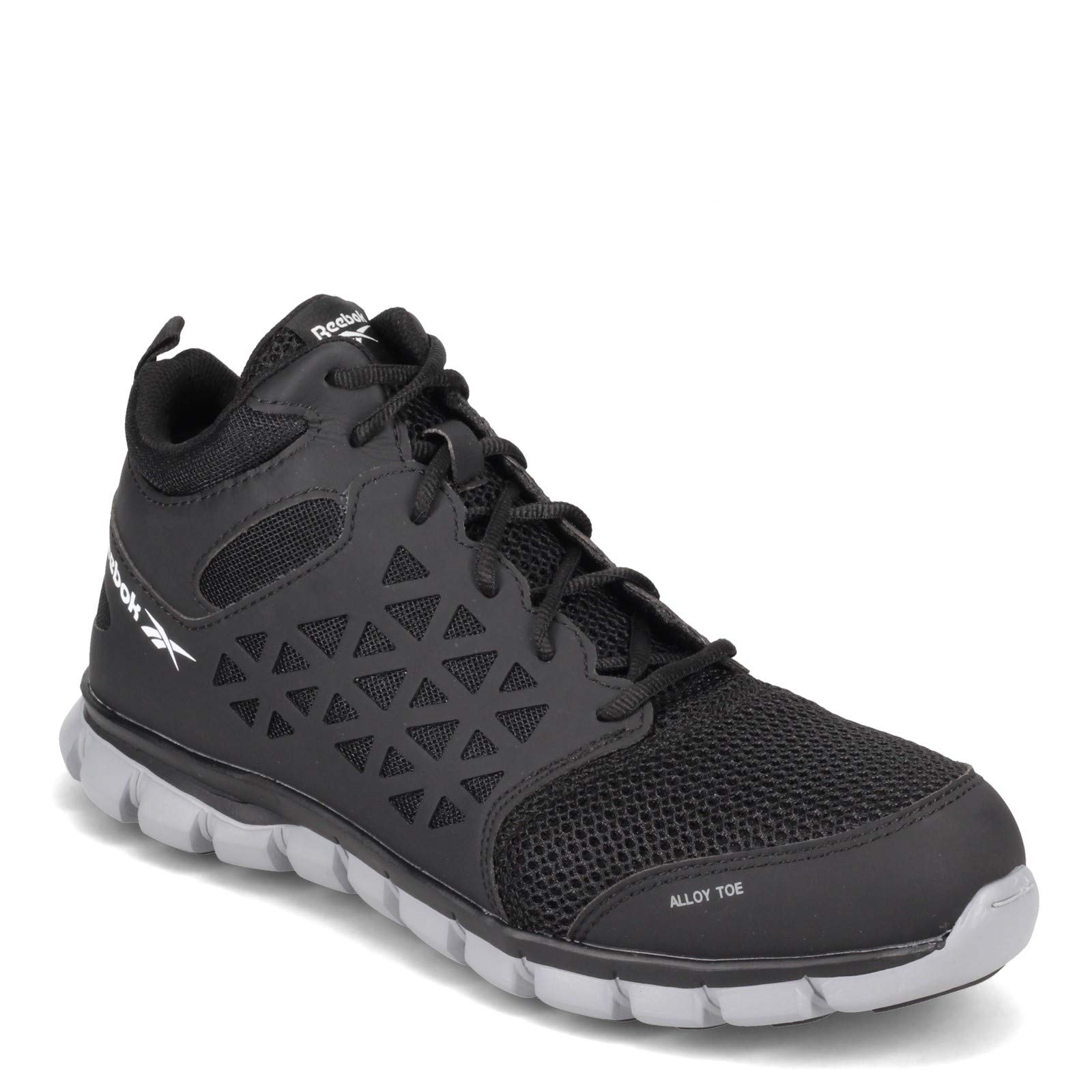 Reebok Sublite Cushion Work Shoes for Men - Alloy Toe Safety Oxford - Lightweight & Comfortable for Construction, Warehouse & Industrial Work