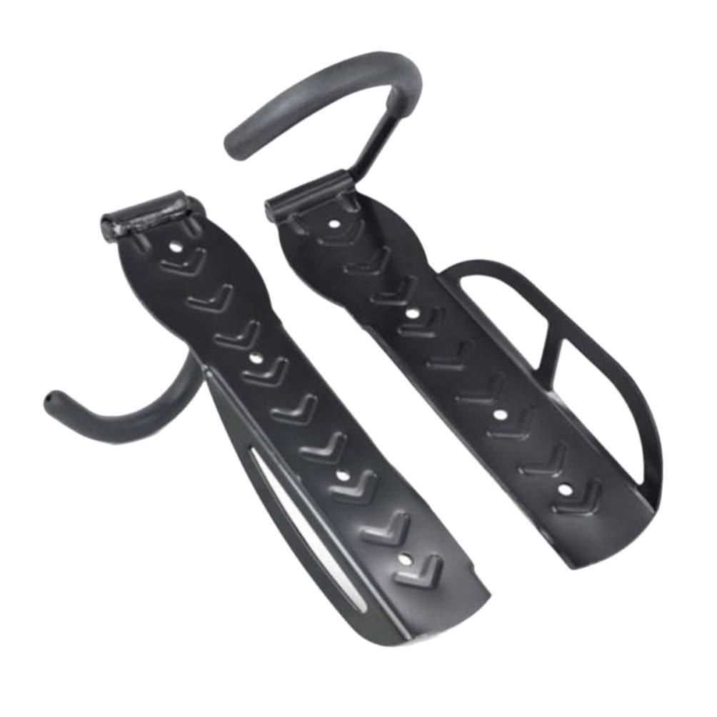 ULTECHNOVO Heavy Duty Wall Mounted Bike Hook - 2 Pack Vertical Bike Hanger Storage Bracket with Bolts for Electric Bikes | Indoor Garage Organization Solution for E-Bike Storage & Space Saving