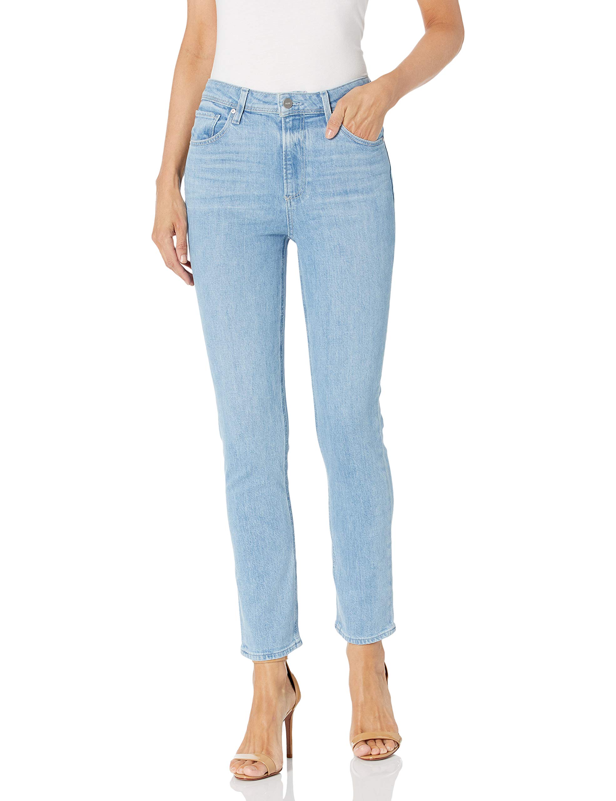 PAIGE Women's Sarah Slim Fit Stretch Denim Jeans - High Waist, Skinny, Comfortable for Everyday Wear, Work & Casual Outfits