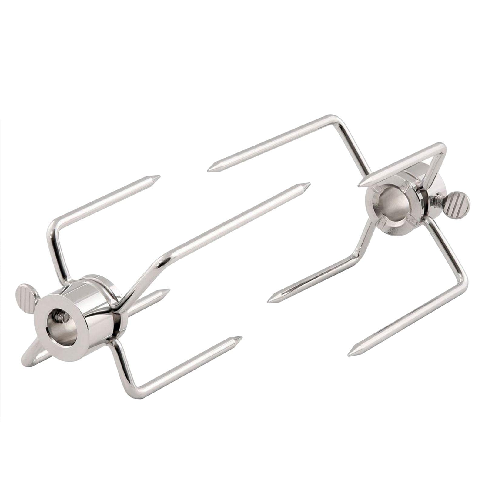 Baoblaze Set of 2 Stainless Steel BBQ Forks - Heavy Duty Grill Spit Forks for Chicken, Meat & Vegetables | Perfect for Outdoor Grilling, Camping & Backyard Barbecues