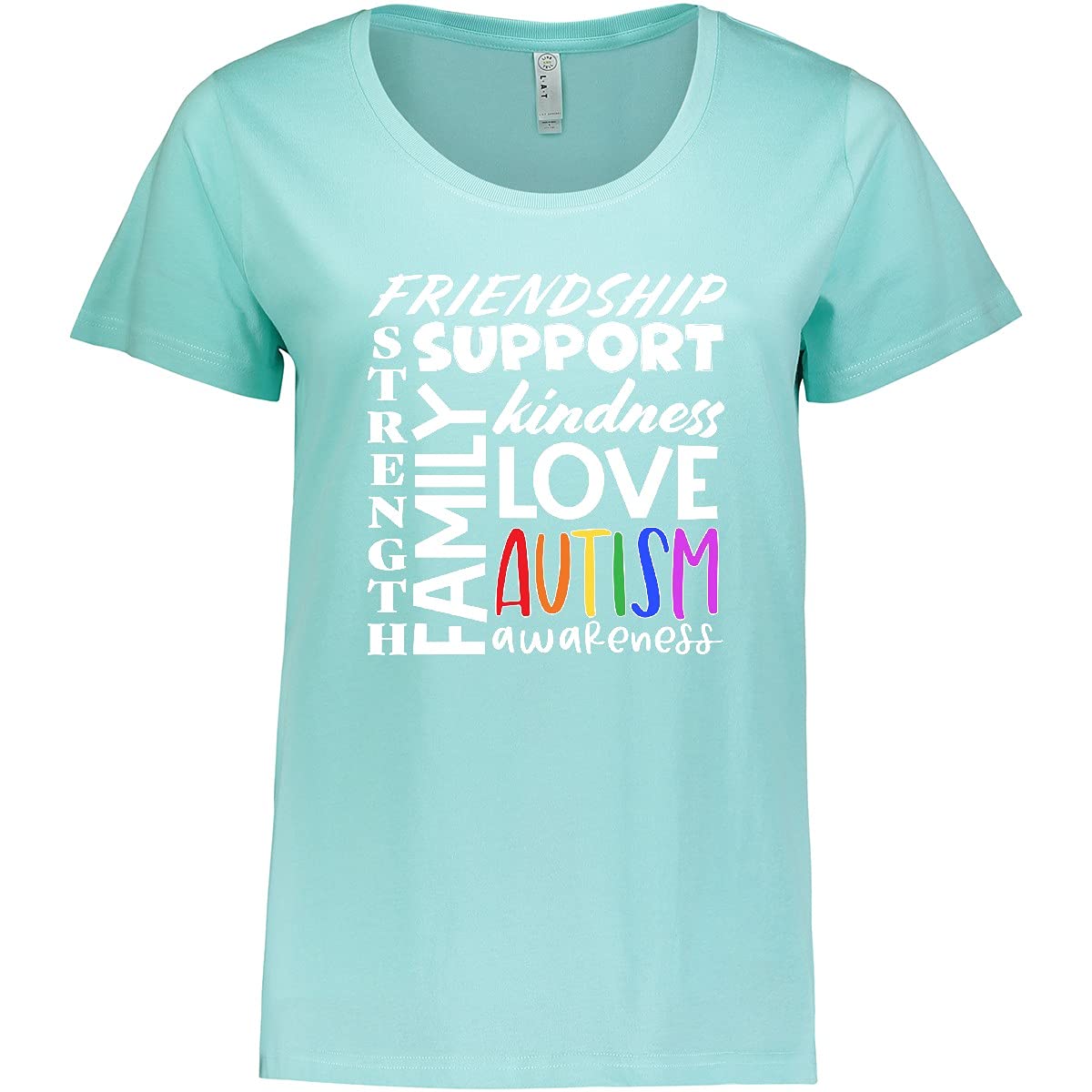 Autism Awareness Love Friendship Support Women's Plus Size T-Shirt - Comfortable & Stylish Casual Wear for Everyday, Fundraising Events & Support Groups