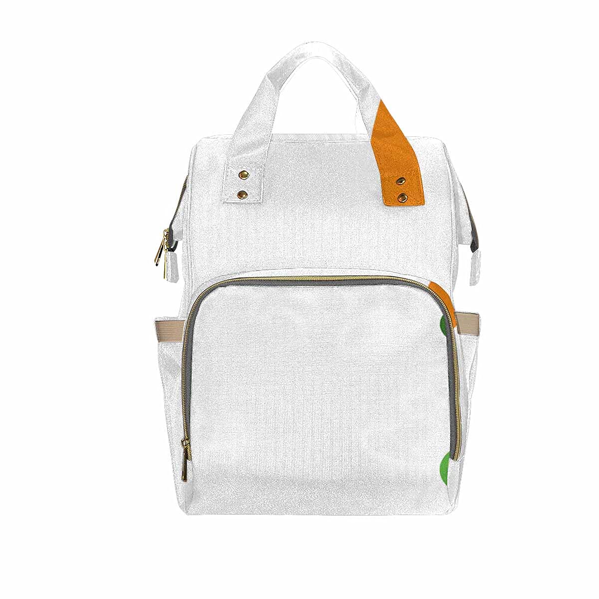 **Leprechaun Face St. Patrick's Day Waterproof Backpack - Multifunctional Travel & Diaper Bag for Men & Women - Perfect for Festivals, Hiking & Parenting**